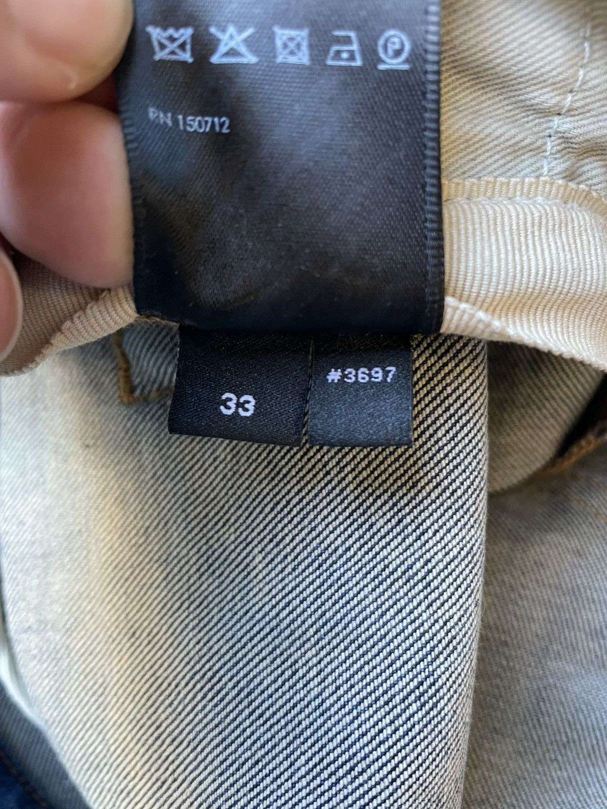 Amiri VERY CLEAN AMIRI FRACTURED STRAIGHT-LEG JEANS SIZE 33 Size US 33 - 14 Thumbnail