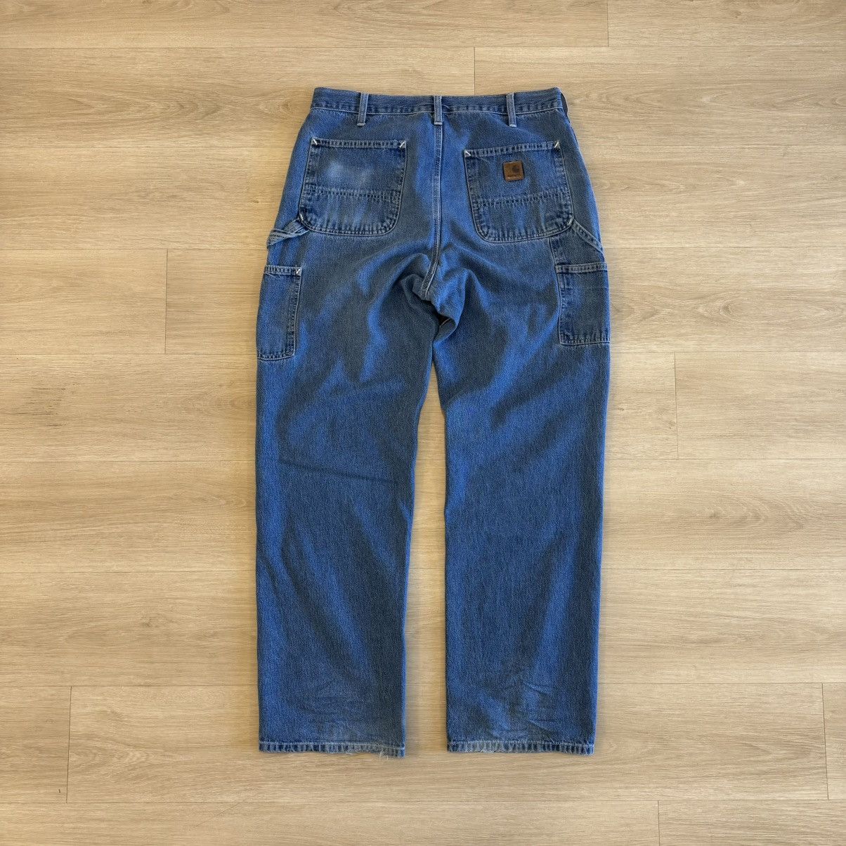 Carhartt BLUE DENIM CARHARTT PANTS Size US 34 / EU 50 - 2 Thumbnail
