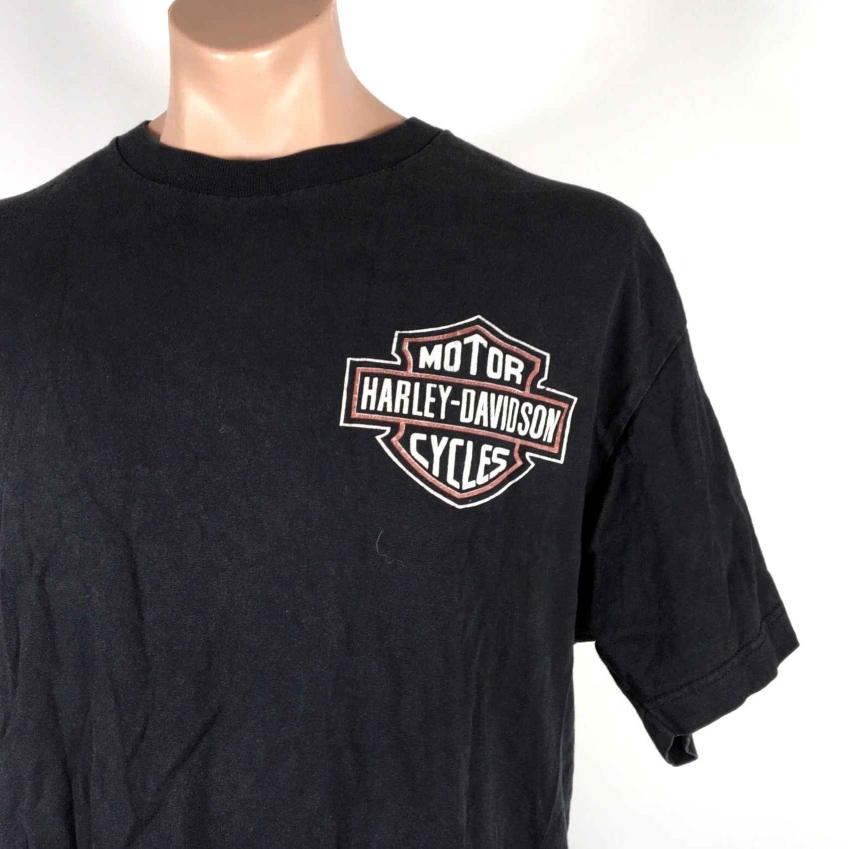 Harley Davidson VINTAGE Harley-Davidson Road King T-Shirt Mens XL Black 90s Graphic Print USA Men Shirts Size US XL / EU 56 / 4 - 3 Thumbnail