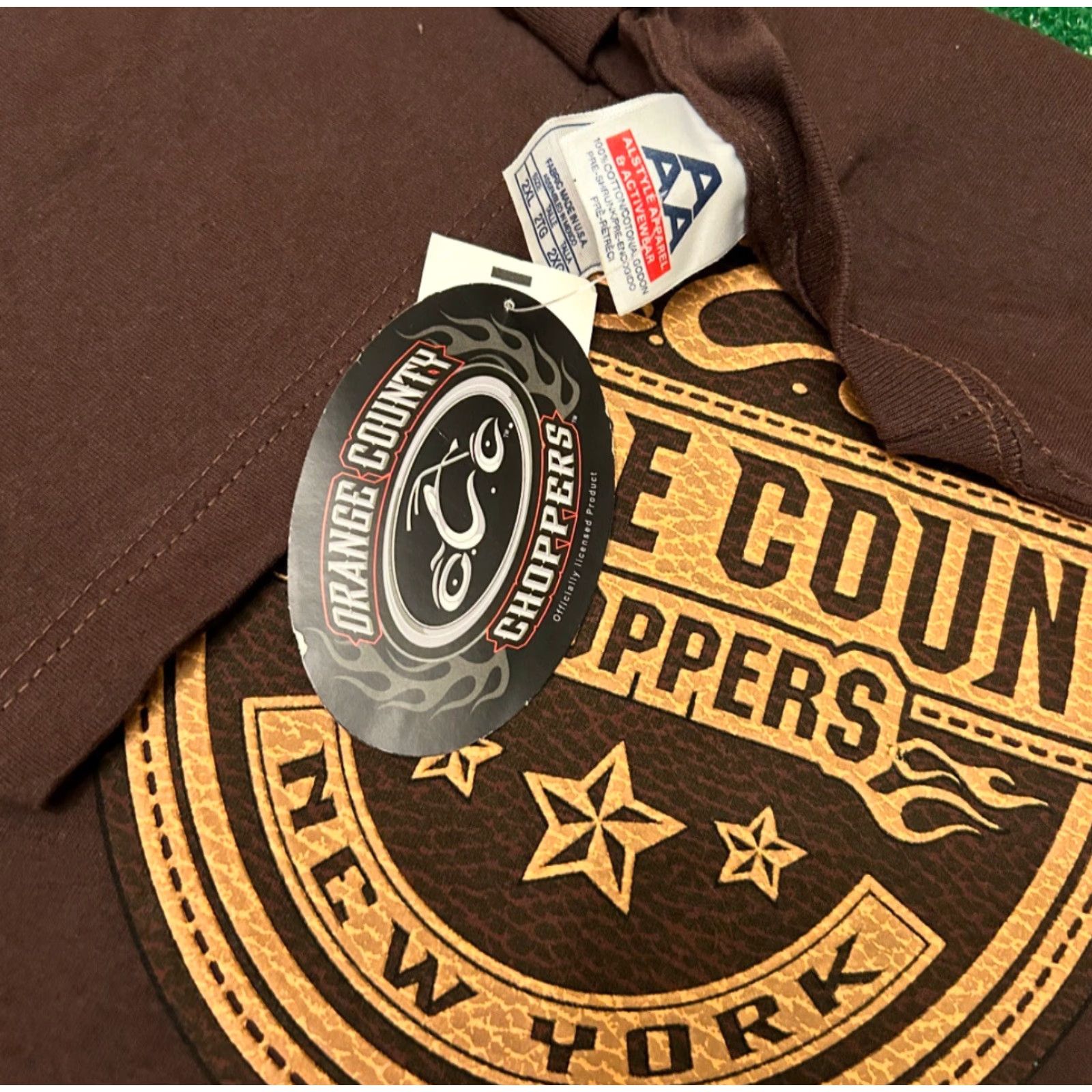 Vintage VINTAGE Orange County Choppers Shirt Mens 2XL West Coast Choppers Biker VTG 2004 NWT Y2K 90s Brown Size US XXL / EU 58 / 5 - 2 Thumbnail
