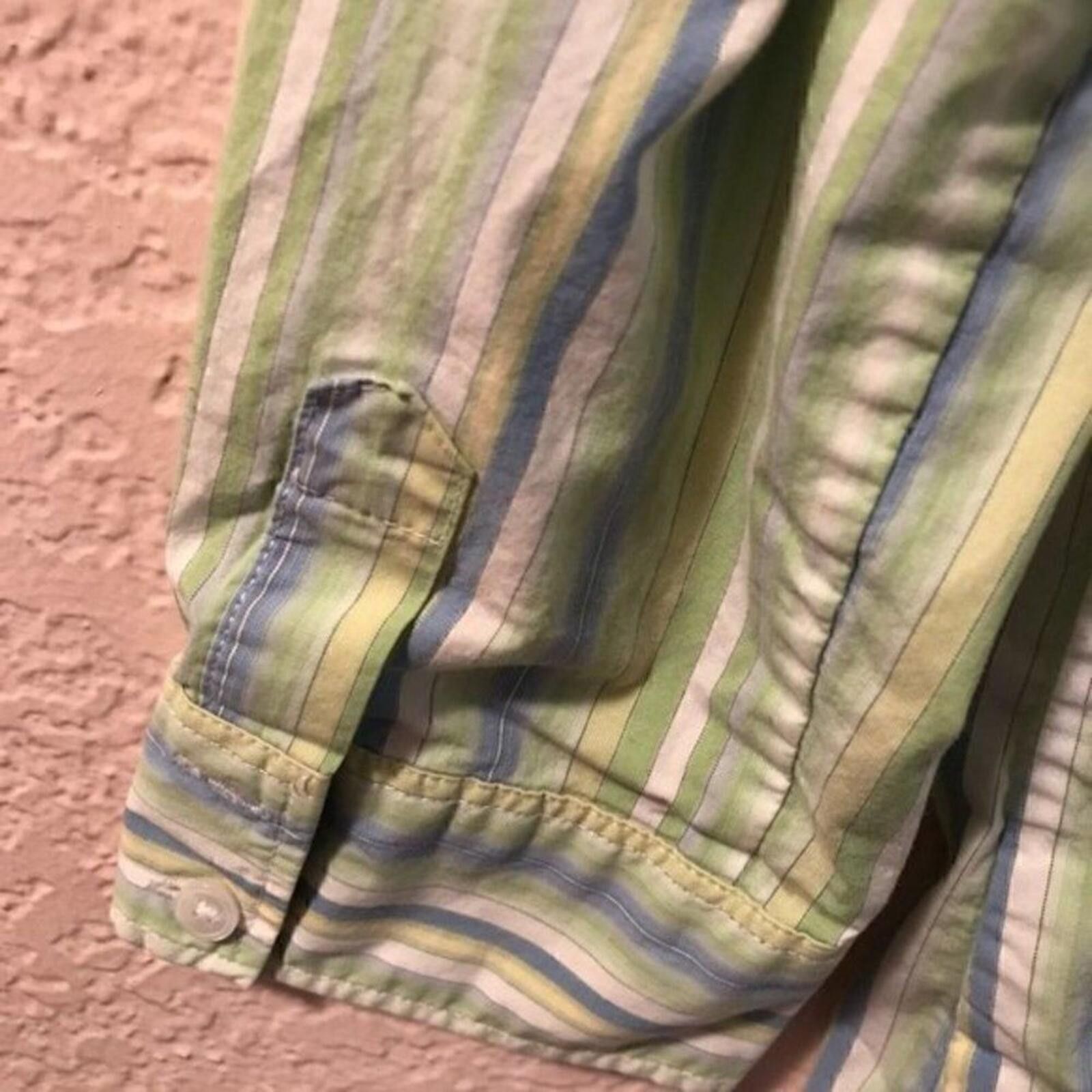 Gap Gap Women's Striped Button-Up Shirt with 3/4 Sleeves Size M / US 6-8 / IT 42-44 - 4 Thumbnail