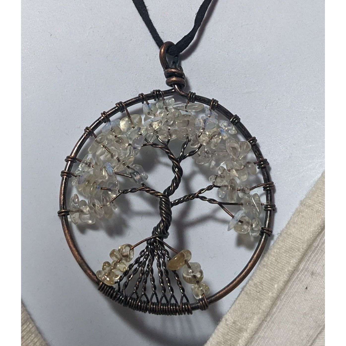 Other Moonstone Chip Tree Of Life Pendant Necklace Size ONE SIZE - 8 Thumbnail