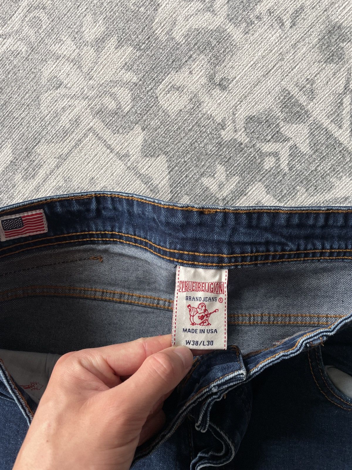 True Religion Vintage True Religion Jeans Slim Big Logo Skinny Japanese Size US 34 / EU 50 - 10 Thumbnail