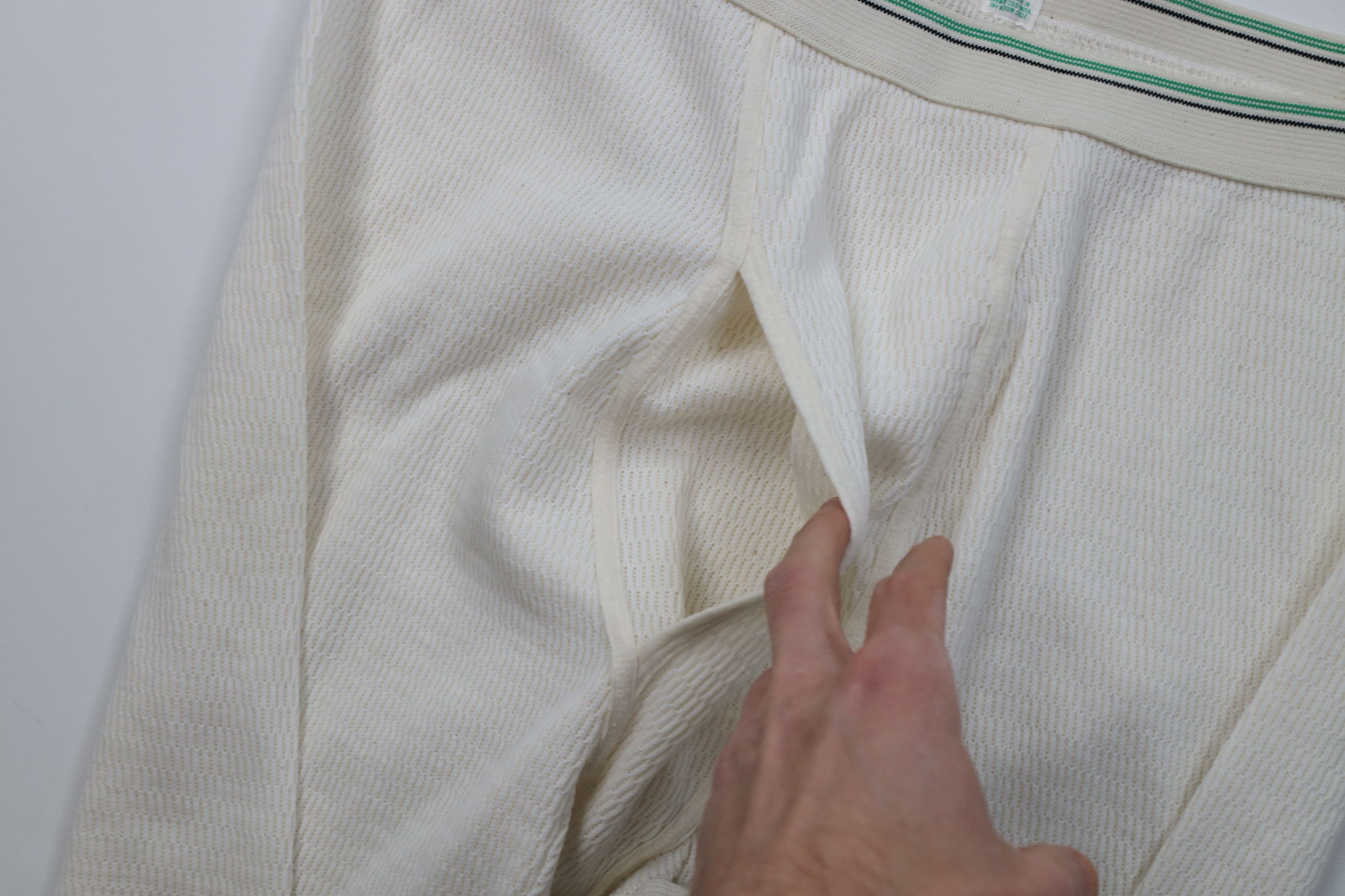 Hanes Vintage 70s Hanes Waffle Knit Cuffed Joggers Pants USA Size US 42 / EU 58 - 6 Thumbnail