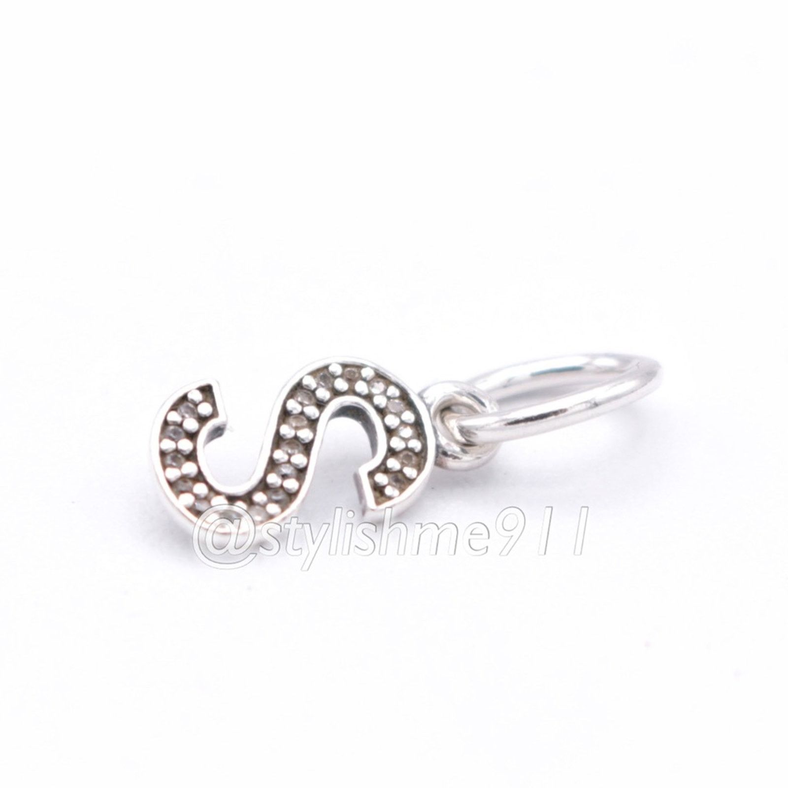 pandora Authentic PANDORA Letter S Dangle with Zirconia - 791331CZ Size ONE SIZE - 5 Thumbnail