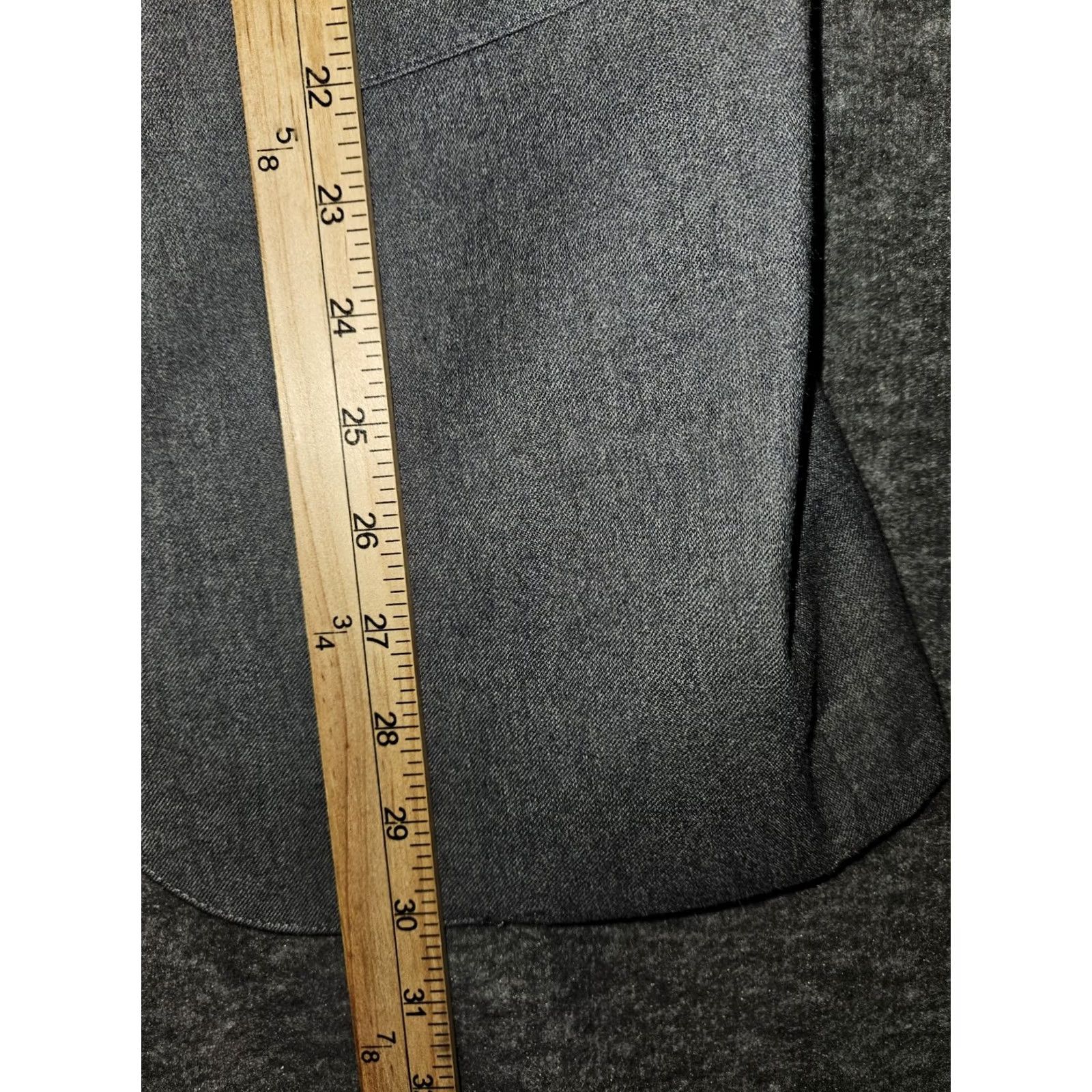 Hart Schaffner Marx Hart Schaffner Marx Gray Wool Blazer w/Vest Men's 40 Business Workwear Size 40R - 5 Thumbnail