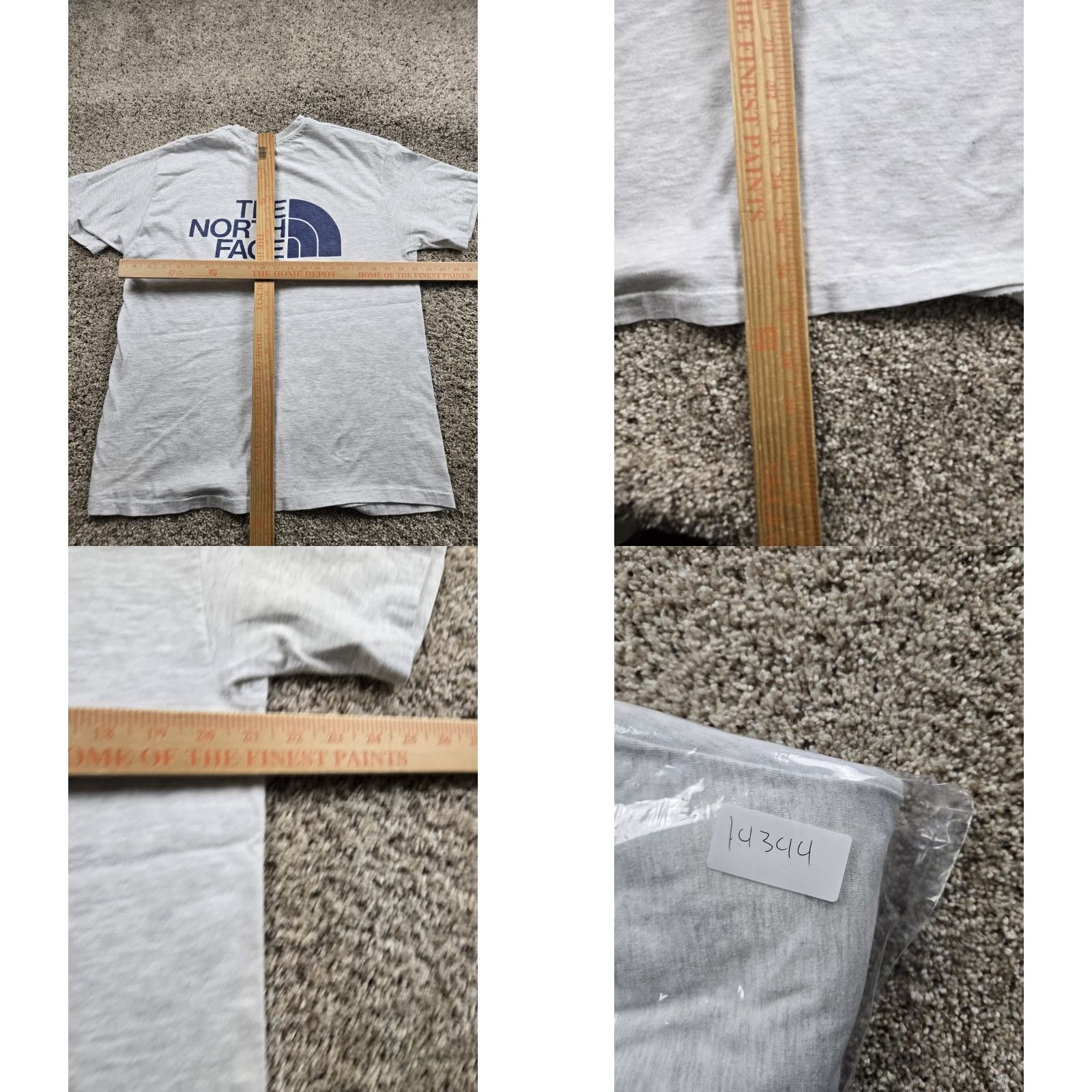 The North Face VINTAGE The North Face T Shirt Mens Large 90s Logo Crew Neck Cotton Gray Short Sleeve Hanes Tag Half Dome Single Stitch Size US L / EU 52-54 / 3 - 8 Thumbnail
