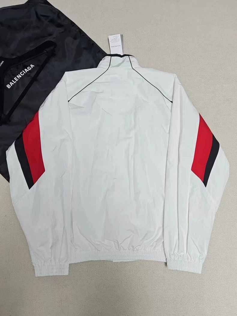 Balenciaga Balenciaga 24fw 3B white and red color blocked sports jacke Size US XS / EU 42 / 0 - 2 Thumbnail