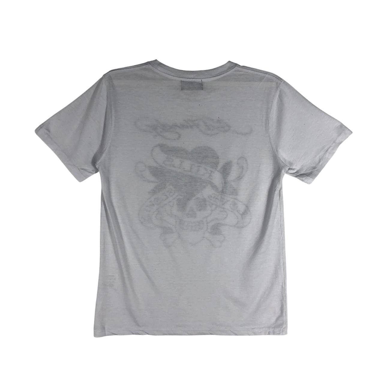 Ed Hardy Vintage Ed Hardy Love Kills Slowly White T-Shirt Size US L / EU 52-54 / 3 - 6 Thumbnail