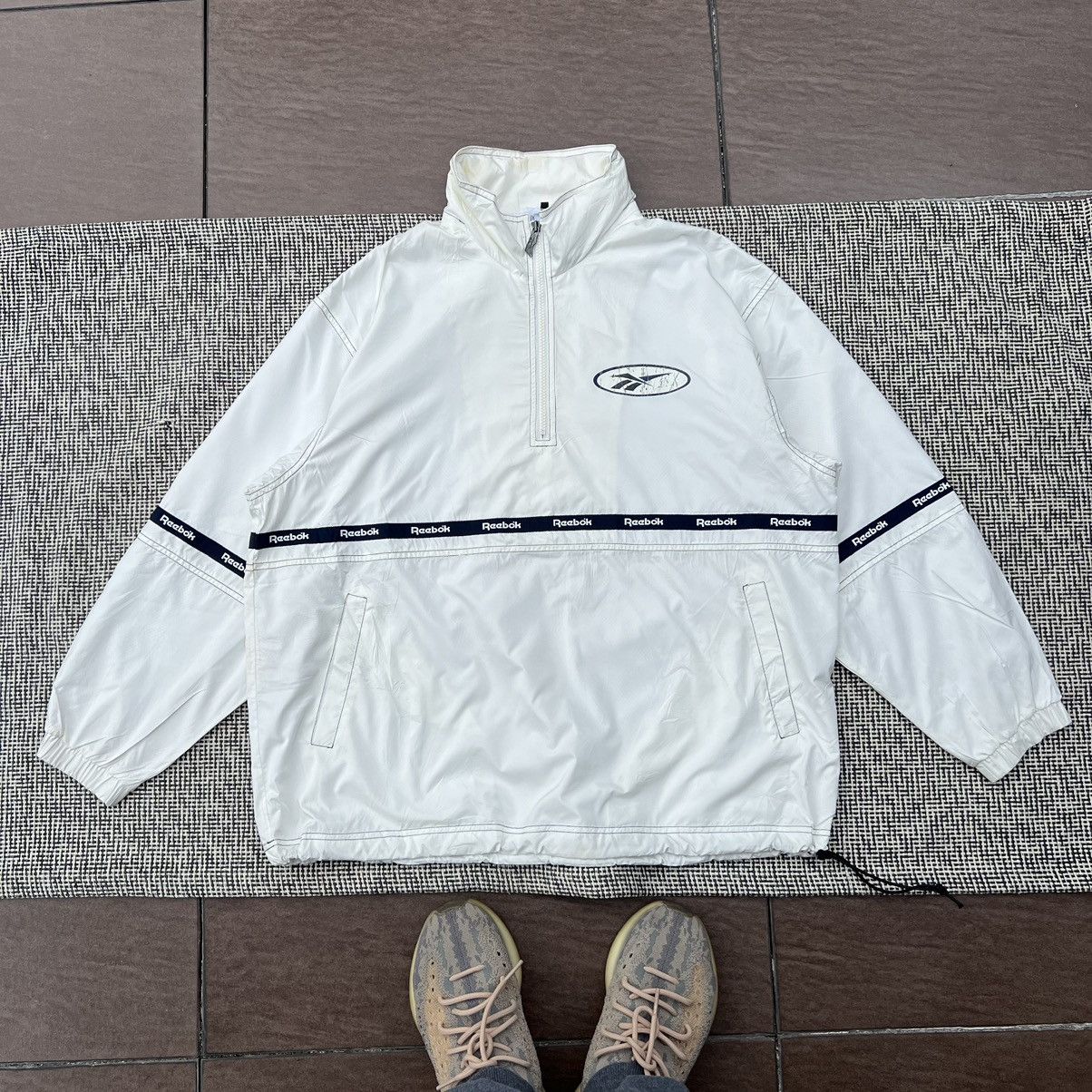 Reebok × Vintage Vintage Reebok Windbreaker Half Zip 90s Size US L / EU 52-54 / 3 - 1 Thumbnail