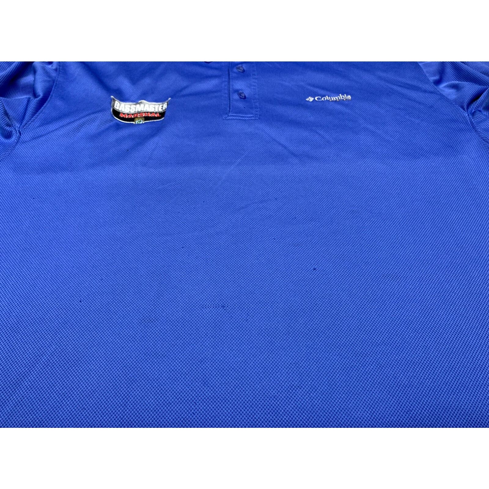Vintage Columbia Mens XL Blue PFG Omni Shade Short Sleeve Button Up Fishing Polo Shirt Size US XL / EU 56 / 4 - 4 Thumbnail