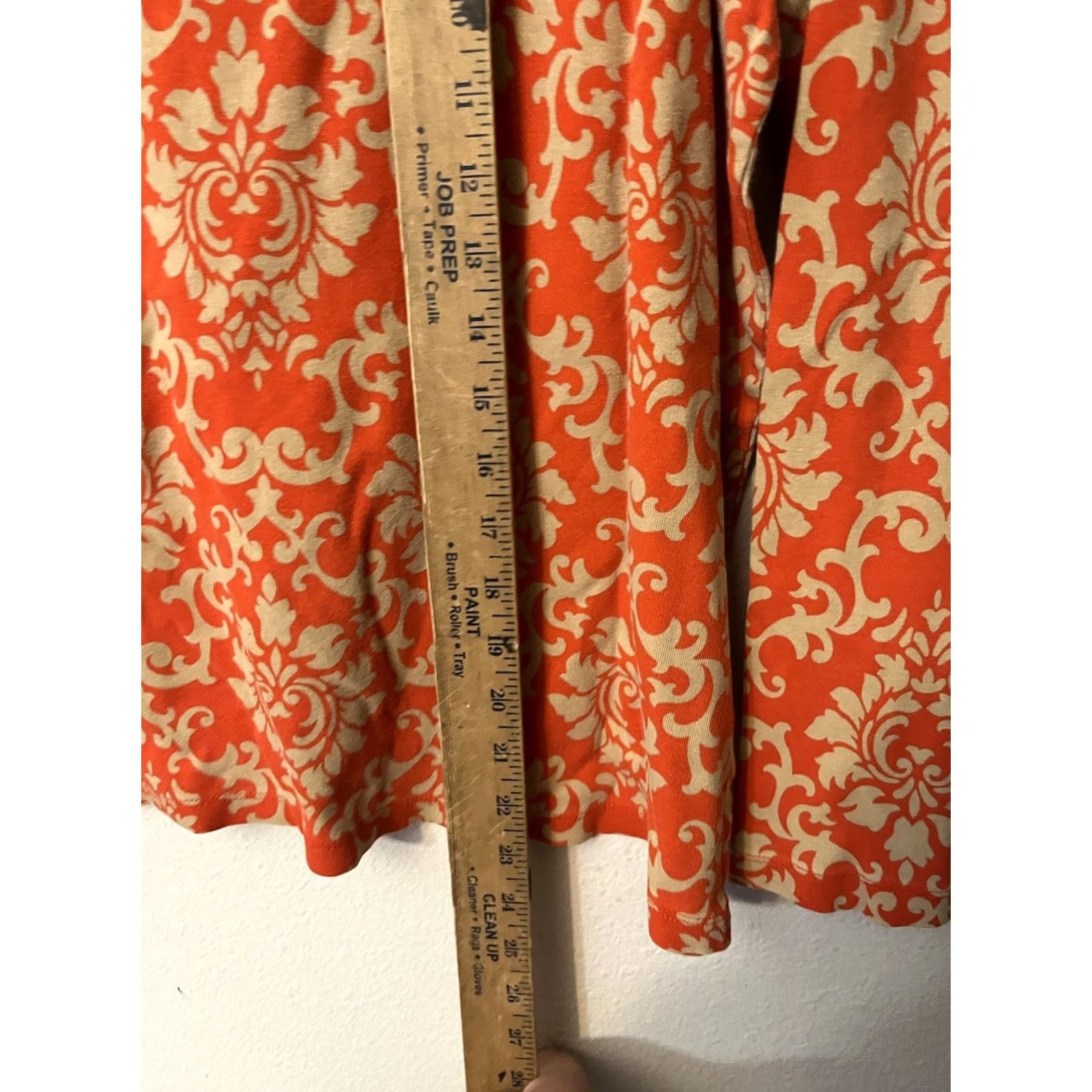 Jones New York Jones New York Blouse Size 1X Red Gold Demask Floral Geometric Pattern Size XL / US 12-14 / IT 48-50 - 4 Thumbnail
