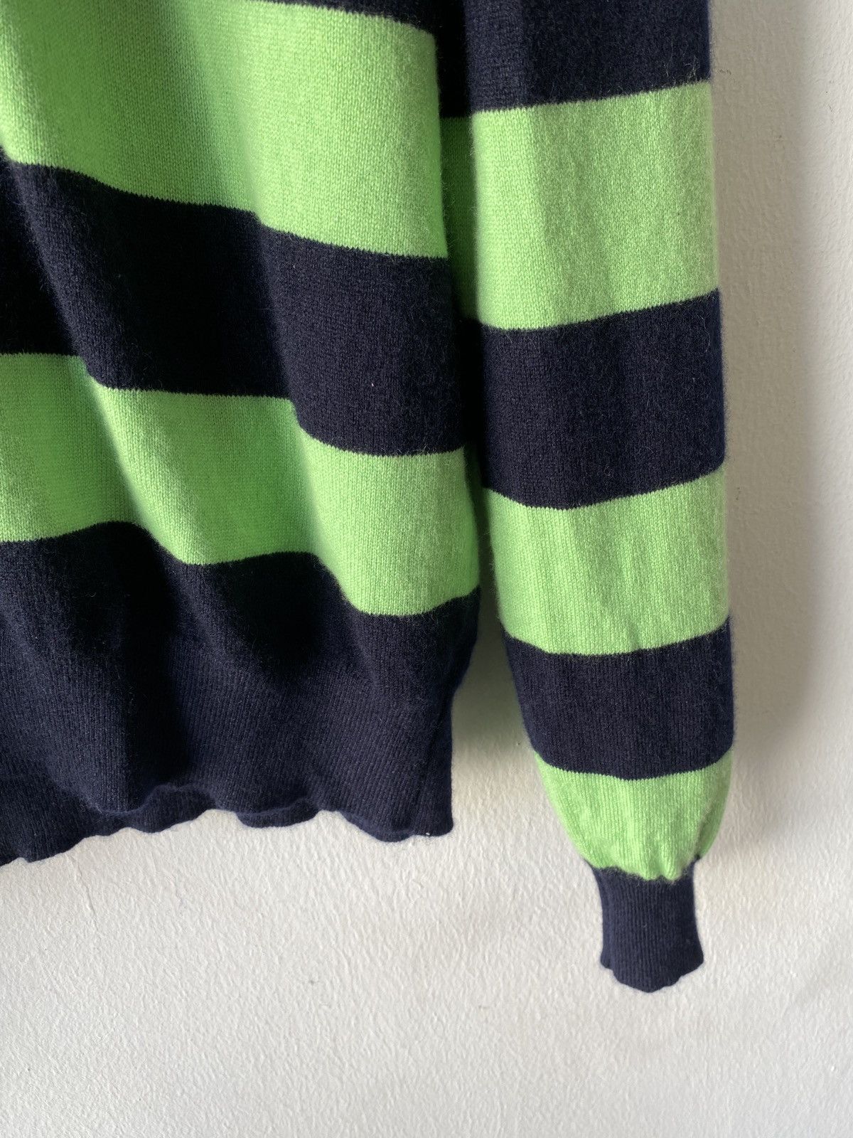 Faconnable 2000s - Faconnable Striped Button Up Sweatshirt Size US L / EU 52-54 / 3 - 5 Thumbnail