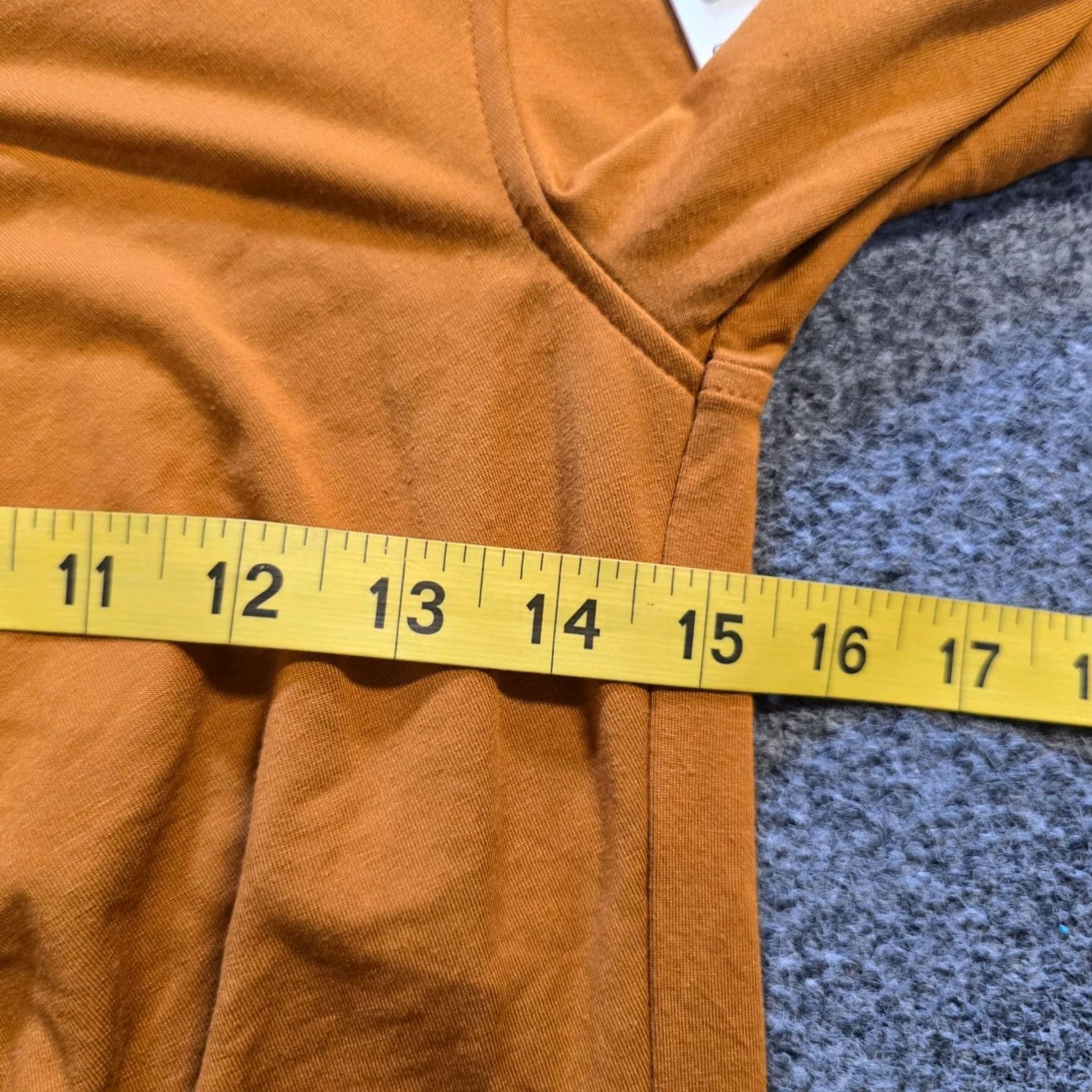 Scotch & Soda Scotch & Soda Top Womens Medium Orange Ruched Long Sleeve Square Neck Casual Shirt Size M / US 6-8 / IT 42-44 - 7 Thumbnail