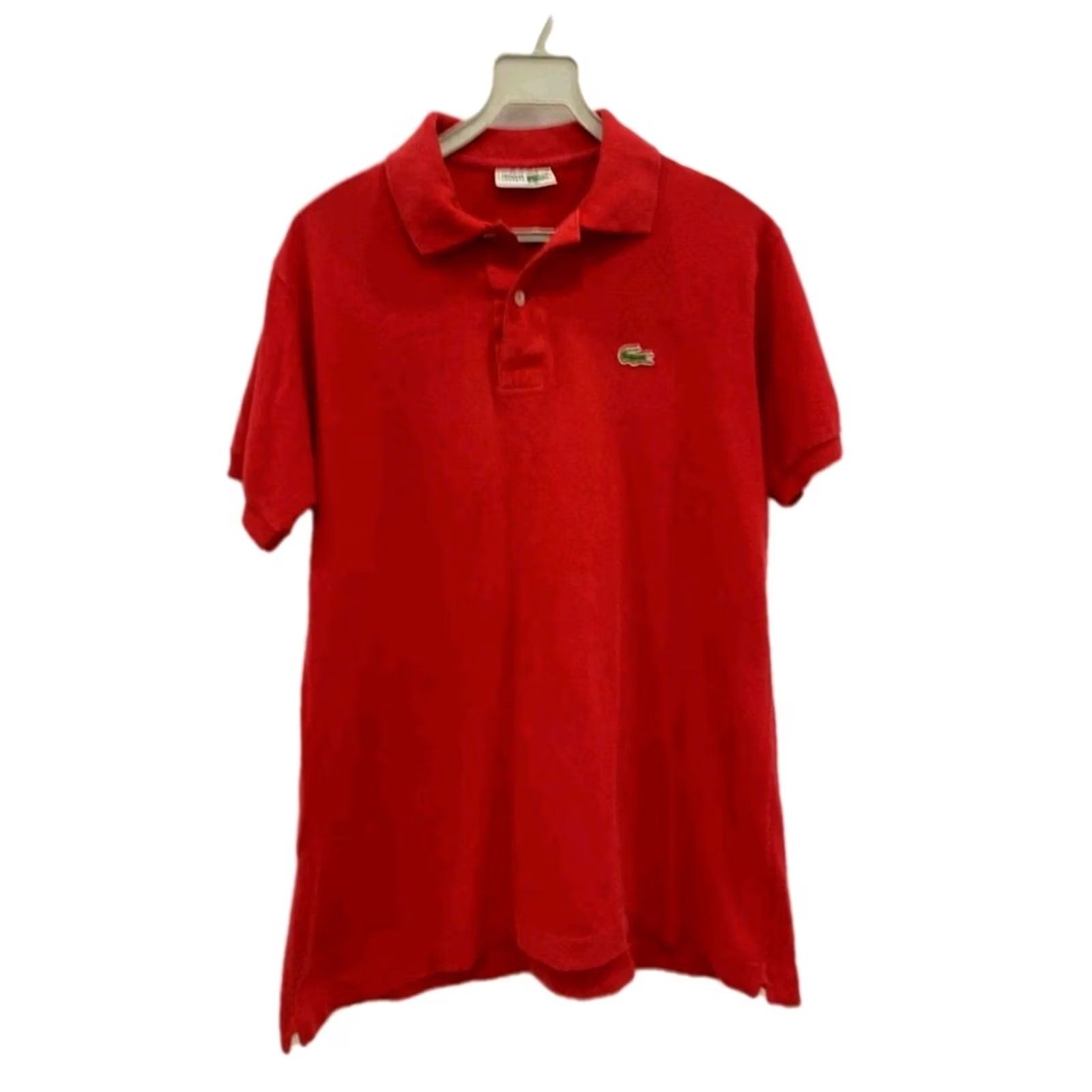 Lacoste VINTAGE Lacoste Polo Shirt Mens Red Made in France 40" Chest Crocodile 237 Size US L / EU 52-54 / 3 - 2 Thumbnail