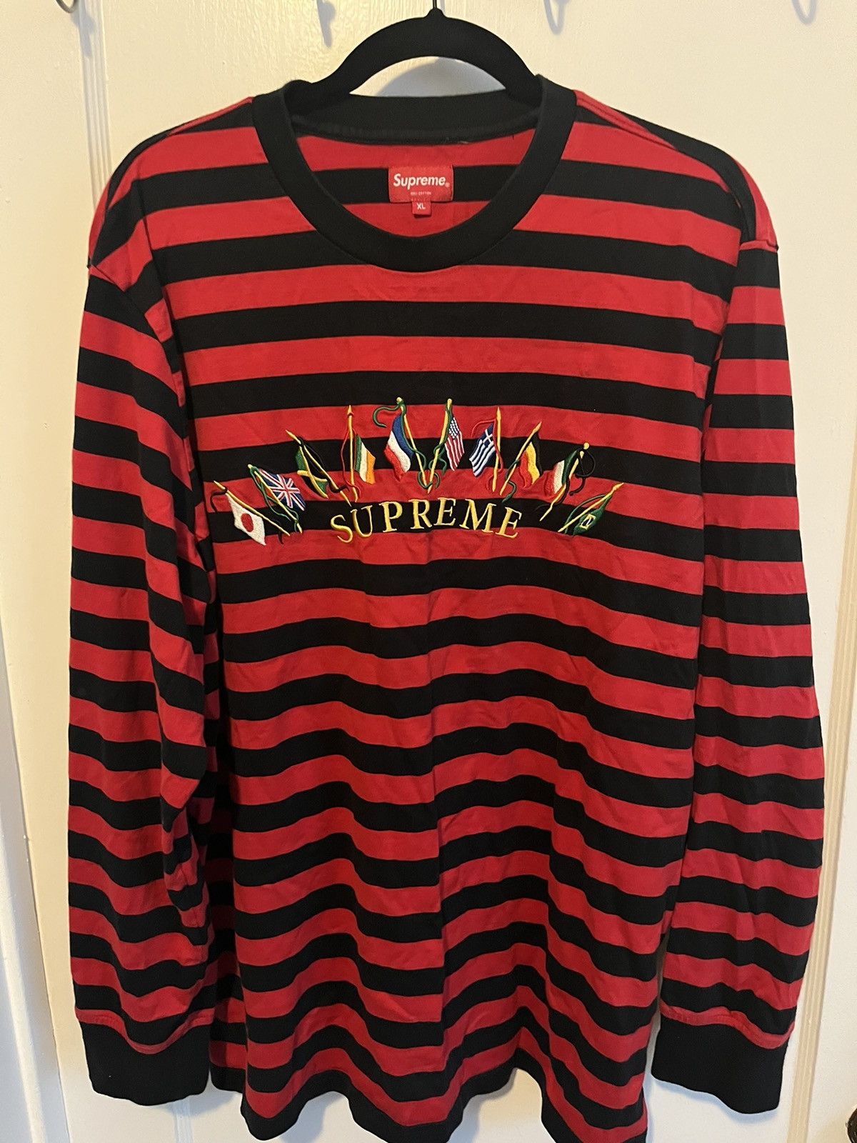 Supreme Supreme Flag Embroidered Longsleeve | Grailed