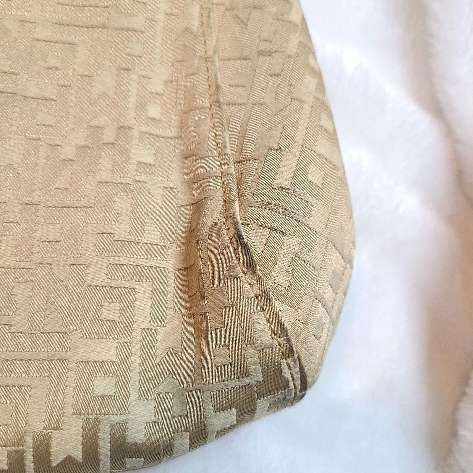 Longchamp Longchamp Signature Tan Jacquard & Leather Shoulder Bag VGUC Size ONE SIZE - 6 Thumbnail