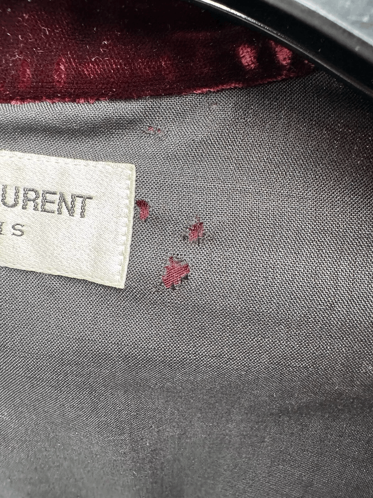 Yves Saint Laurent Saint Laurent Velour Shirt Size 38 / 15 Medium Size US M / EU 48-50 / 2 - 14 Thumbnail
