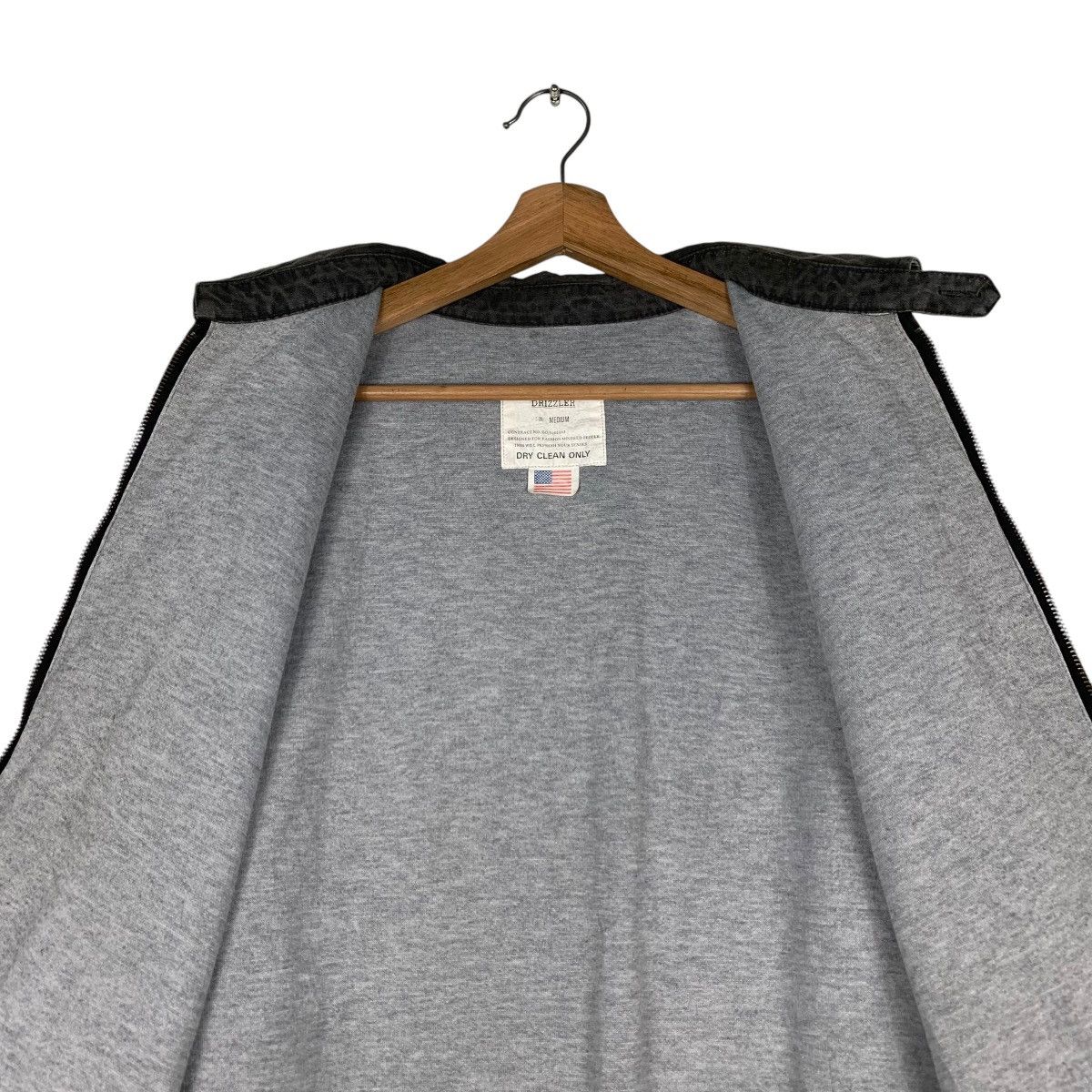 Japanese Brand DRIZZLER Faded Gray Bomber Jacket #1328-C60 Size US M / EU 48-50 / 2 - 12 Thumbnail