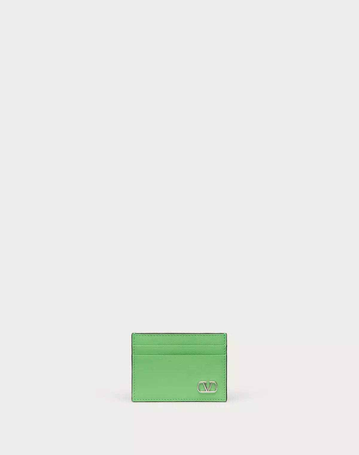 Valentino oc11z0725 Size:OS/Calfskin Card Holder in Light Green Size ONE SIZE - 1 Thumbnail