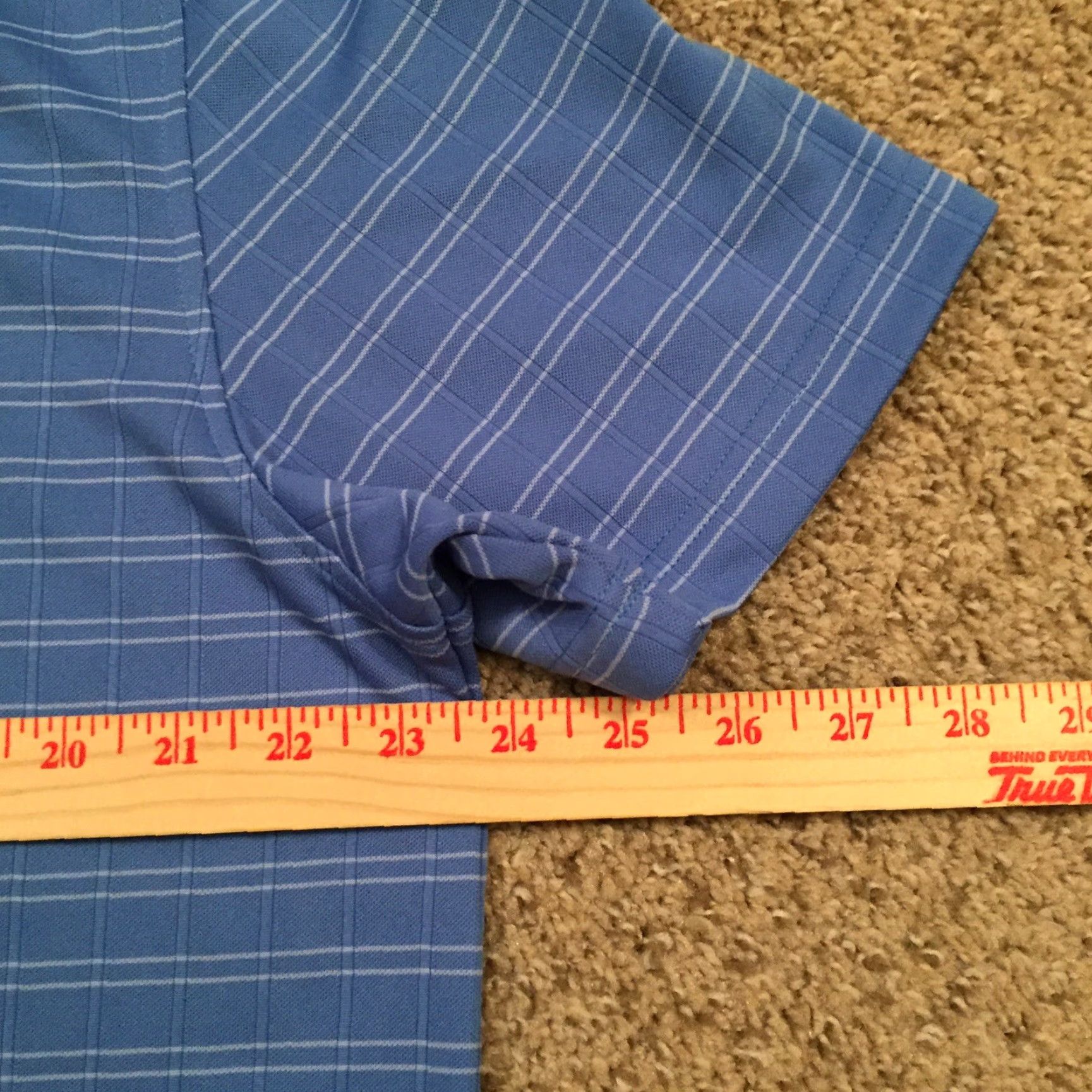 Izod Izod Golf Polo Shirt Mens Large Blue Striped Short Sleeve Shirt Size US L / EU 52-54 / 3 - 7 Thumbnail
