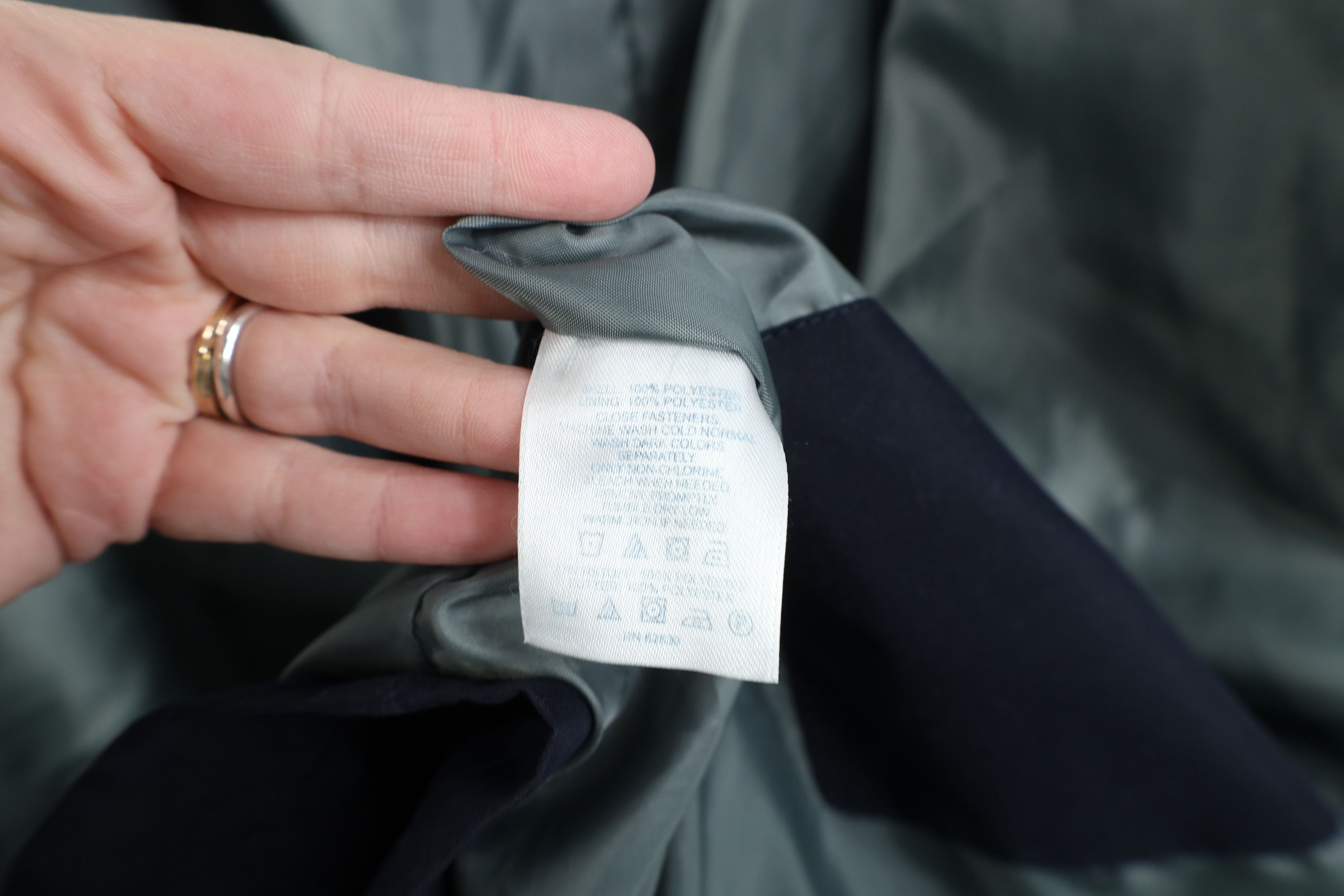 Lands' End Vintage 90s Y2K Lands End Trench Coat Rain Jacket Navy Blue Size US XL / EU 56 / 4 - 11 Thumbnail