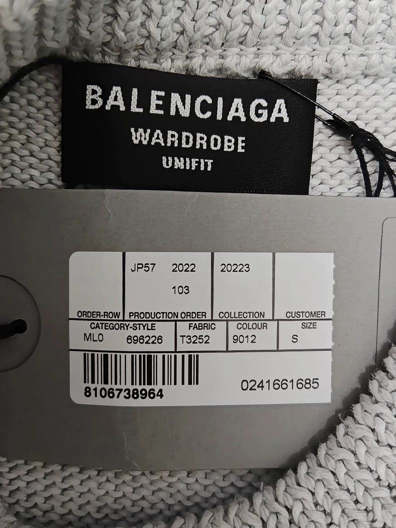 Balenciaga Balenciaga Double B embroidered logo knit long sleeve swea Size US S / EU 44-46 / 1 - 4 Thumbnail
