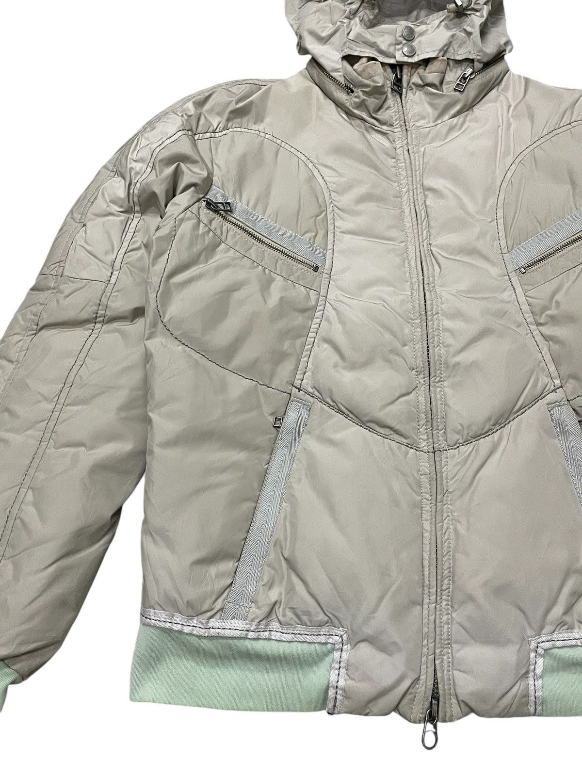 Marithe + Francois Girbaud AW/96 Girbaud Geometrical Paneled Padded Down Jacket Size US M / EU 48-50 / 2 - 6 Thumbnail