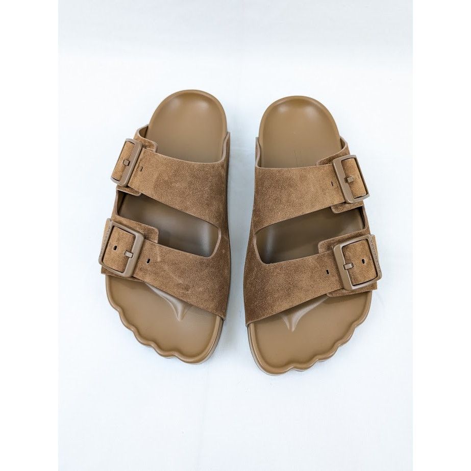 Balenciaga o1rshd1 Q:2 / Suede Sunday Sandals in Brown Size US 9 / EU 42 - 15 Thumbnail