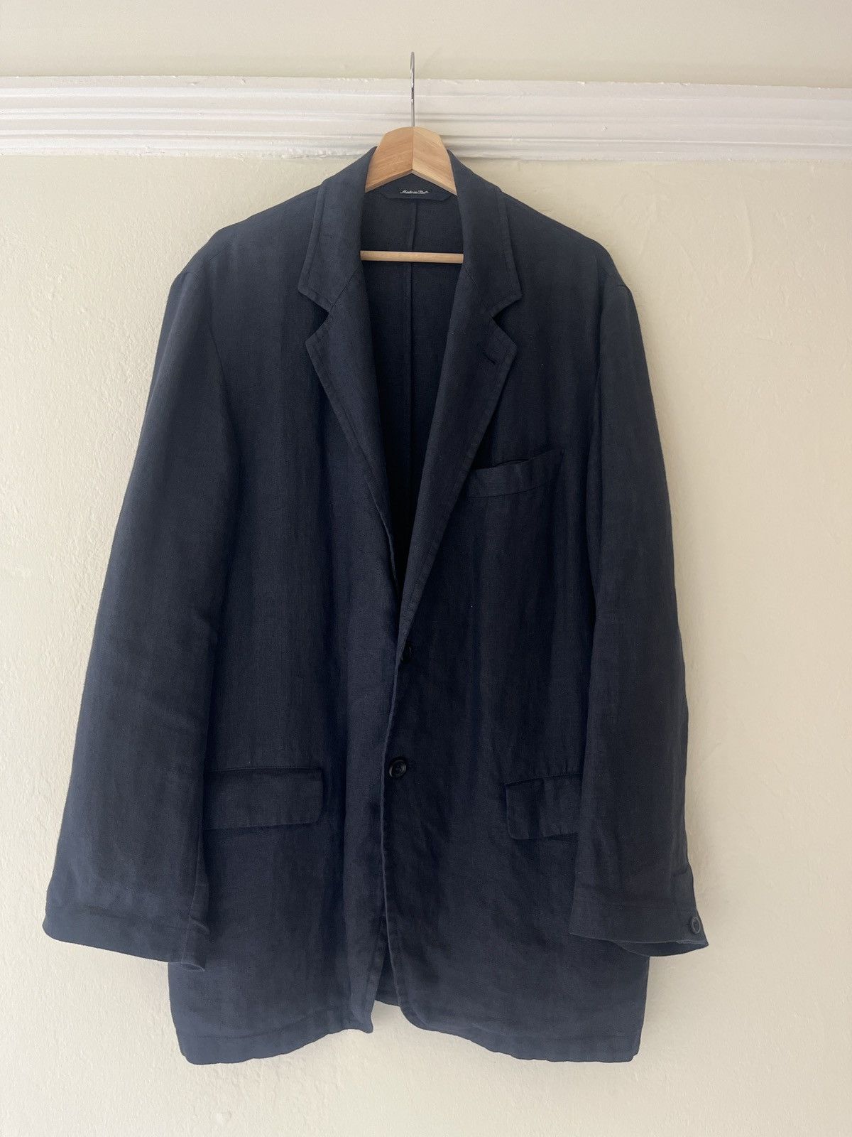 C.P. Company Vintage 100% Linen Navy Blazer