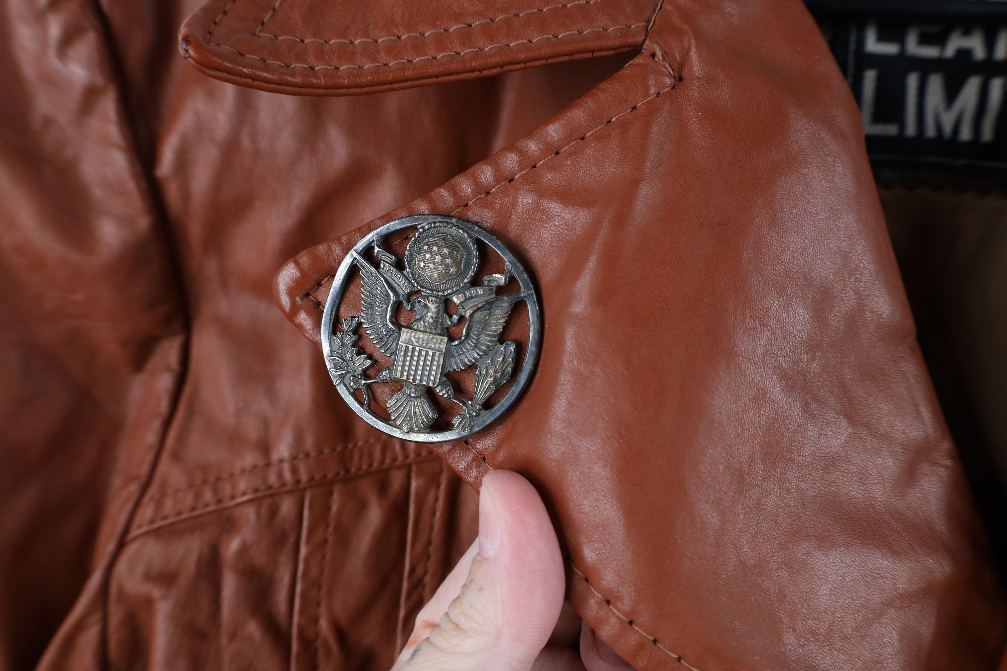 Vintage Vintage 70s Streetwear Lined Leather Button Jacket Brown USA Size US XL / EU 56 / 4 - 4 Thumbnail
