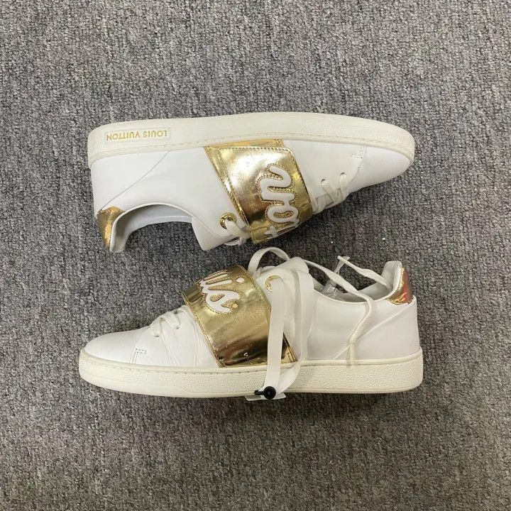 Louis Vuitton Louis Vuitton Casual Sneakers with Gold Straps -2508 Size US 6.5 / EU 39-40 - 6 Thumbnail