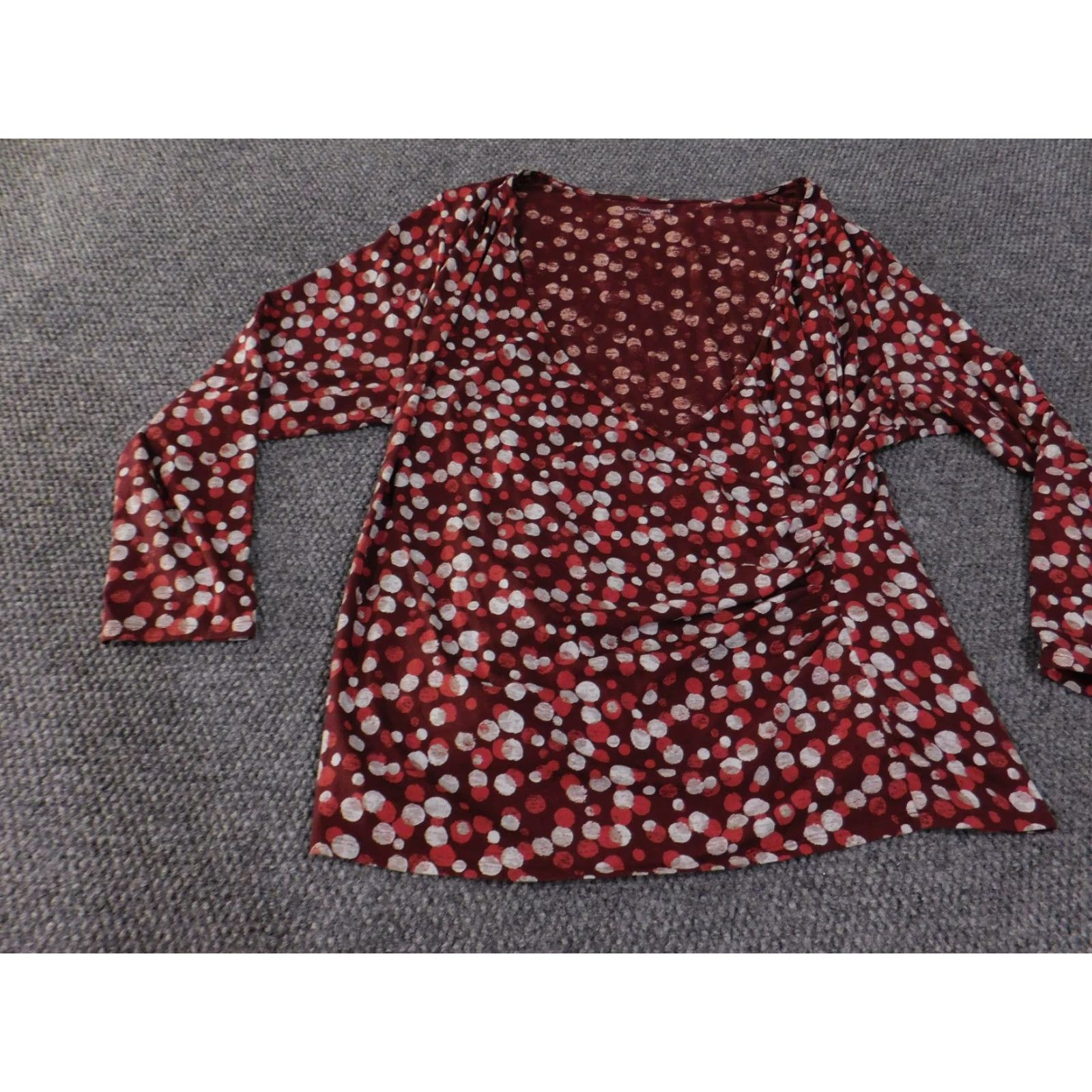 Coldwater Creek Coldwater Creek Shirt Womens Polka Dot 2X Long Sleeve Top Size XXL / US 16-18 / IT 52-54 - 3 Thumbnail
