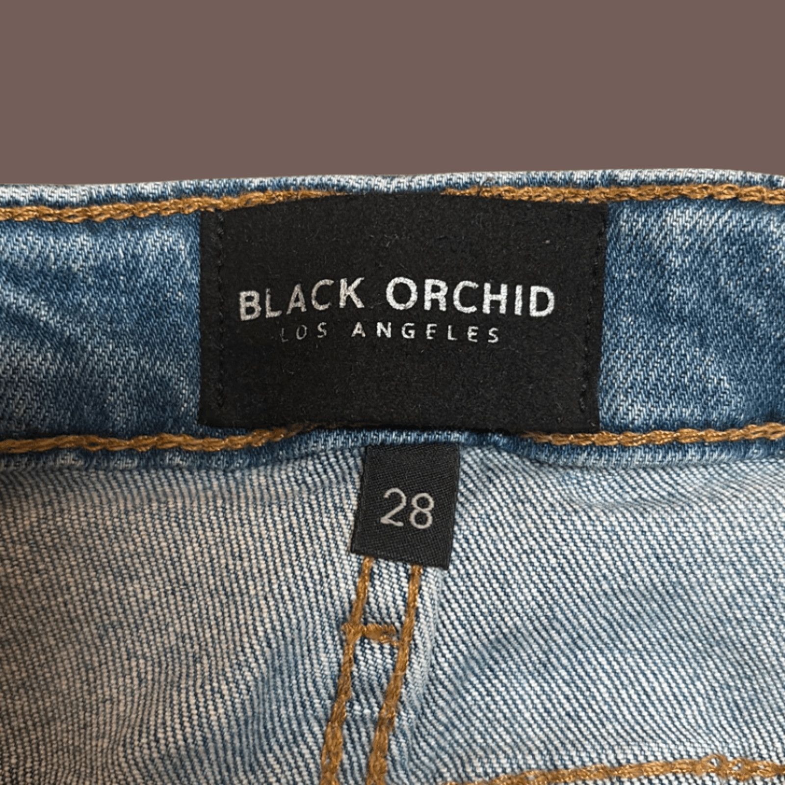 Nordstrom Skinny Flare Jeans | Black Orchid Medium Wash | Y2K Revival Size 28" / US 6 / IT 42 - 6 Thumbnail