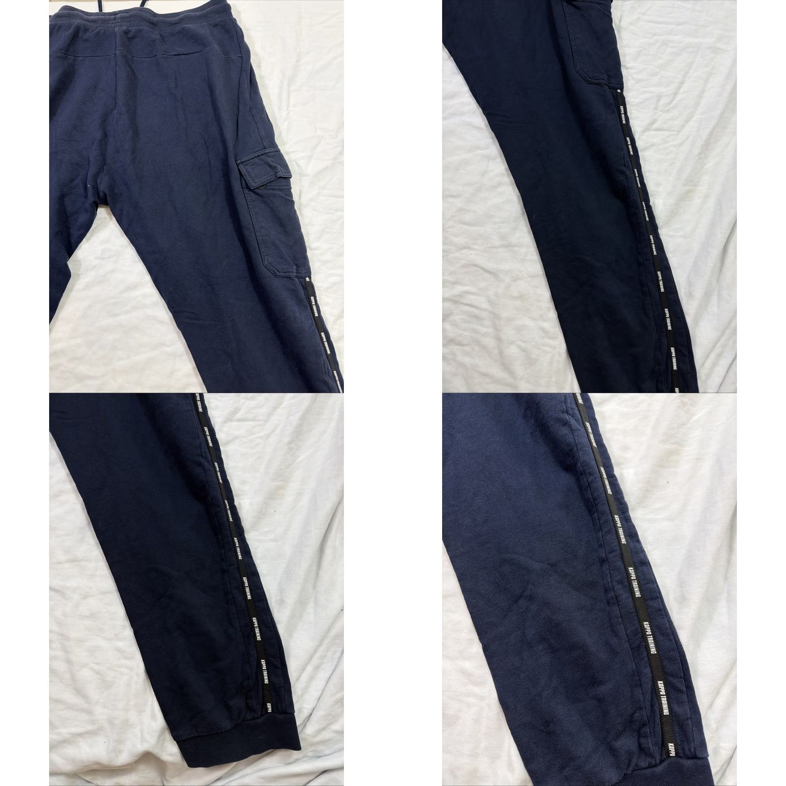 Kappa Kappa Sweatpants Men XXL Navy Blue Cargo Cotton Ankle Jogger Pants 2XL Regular Navy Mens Size US 39 - 10 Thumbnail
