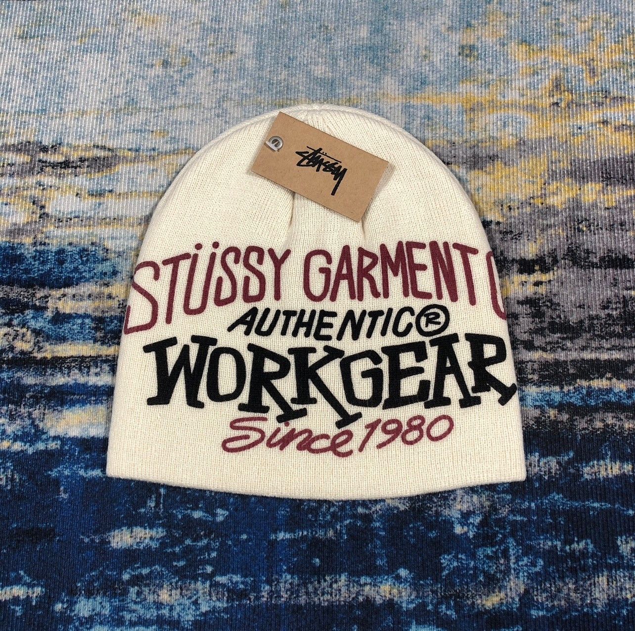 Stussy Stussy Workgear Print Skullcap Beanie Size ONE SIZE - 1 Thumbnail
