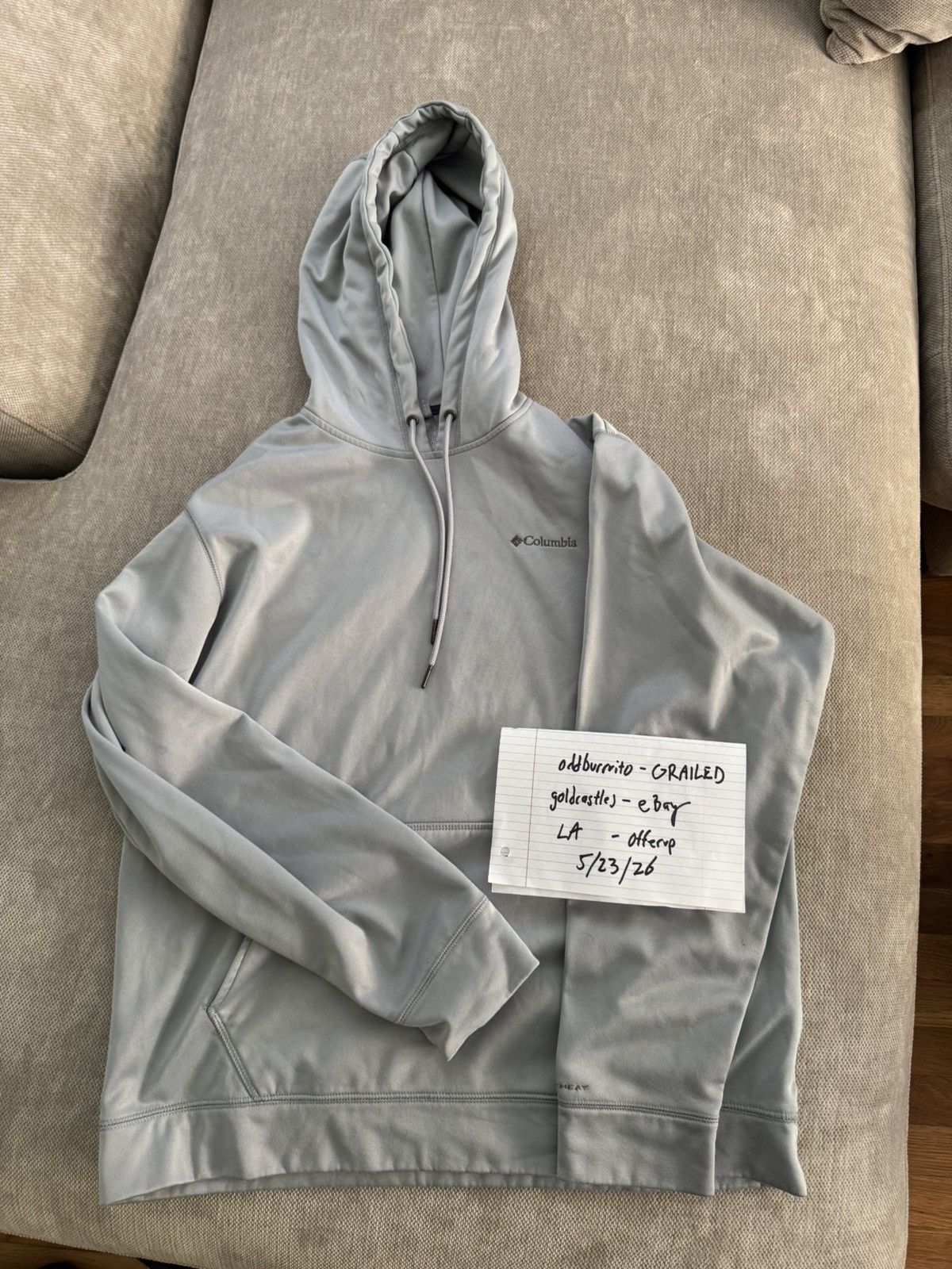 Columbia Men’s used Columbia Omnitec hoodie Size US L / EU 52-54 / 3 - 1 Thumbnail