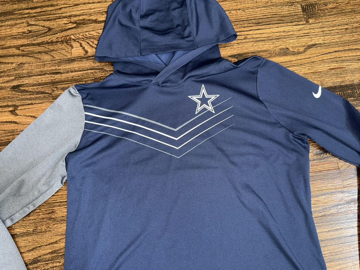 NFL Dallas Cowboys Pullover Hoodie Shirt Navy/Gray Athletic XL Size US XL / EU 56 / 4 - 2 Thumbnail