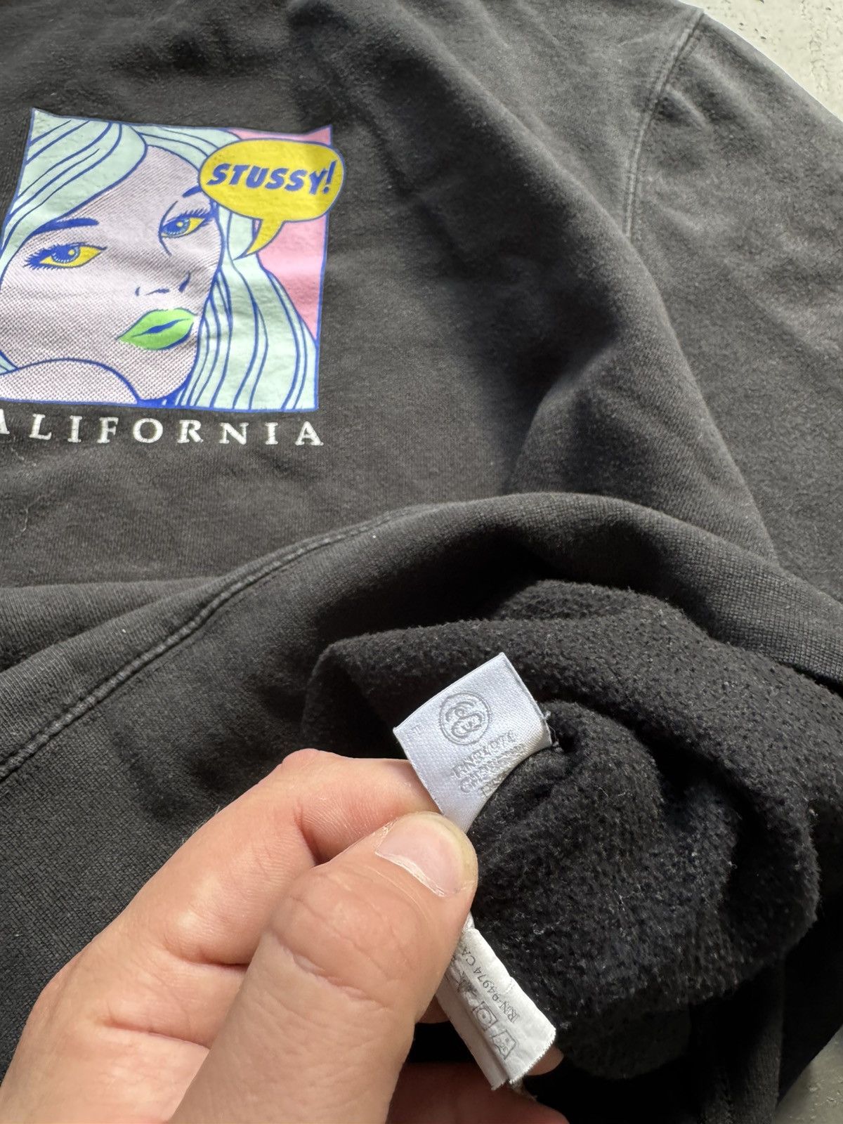 Stussy STUSSY CENTER LOGO VINTAGE OVERSIZE SWEATSHIRT Size US M / EU 48-50 / 2 - 6 Thumbnail