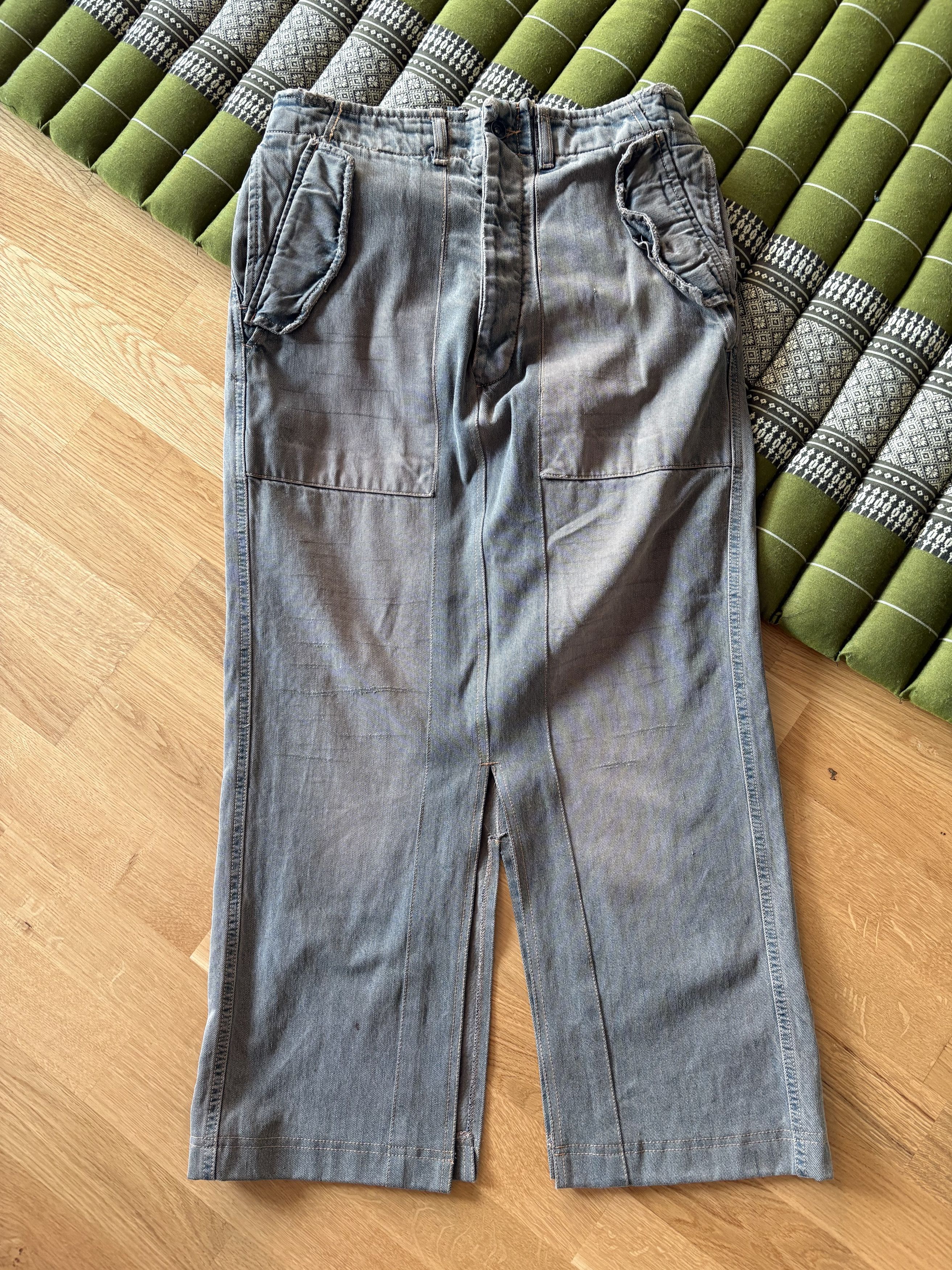 Rick Owens FW25 Concordians Denim Sliced Maxi Skirt / Slivered Skirt Size 24" / US 00 / IT 34 - 2 Thumbnail