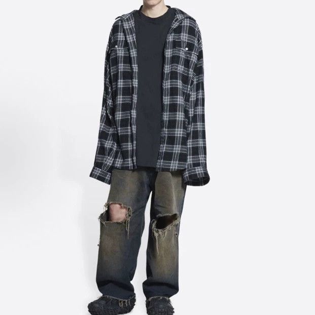 Balenciaga Balenciaga Fake two flannel plaid shirts Size US S / EU 44-46 / 1 - 4 Thumbnail