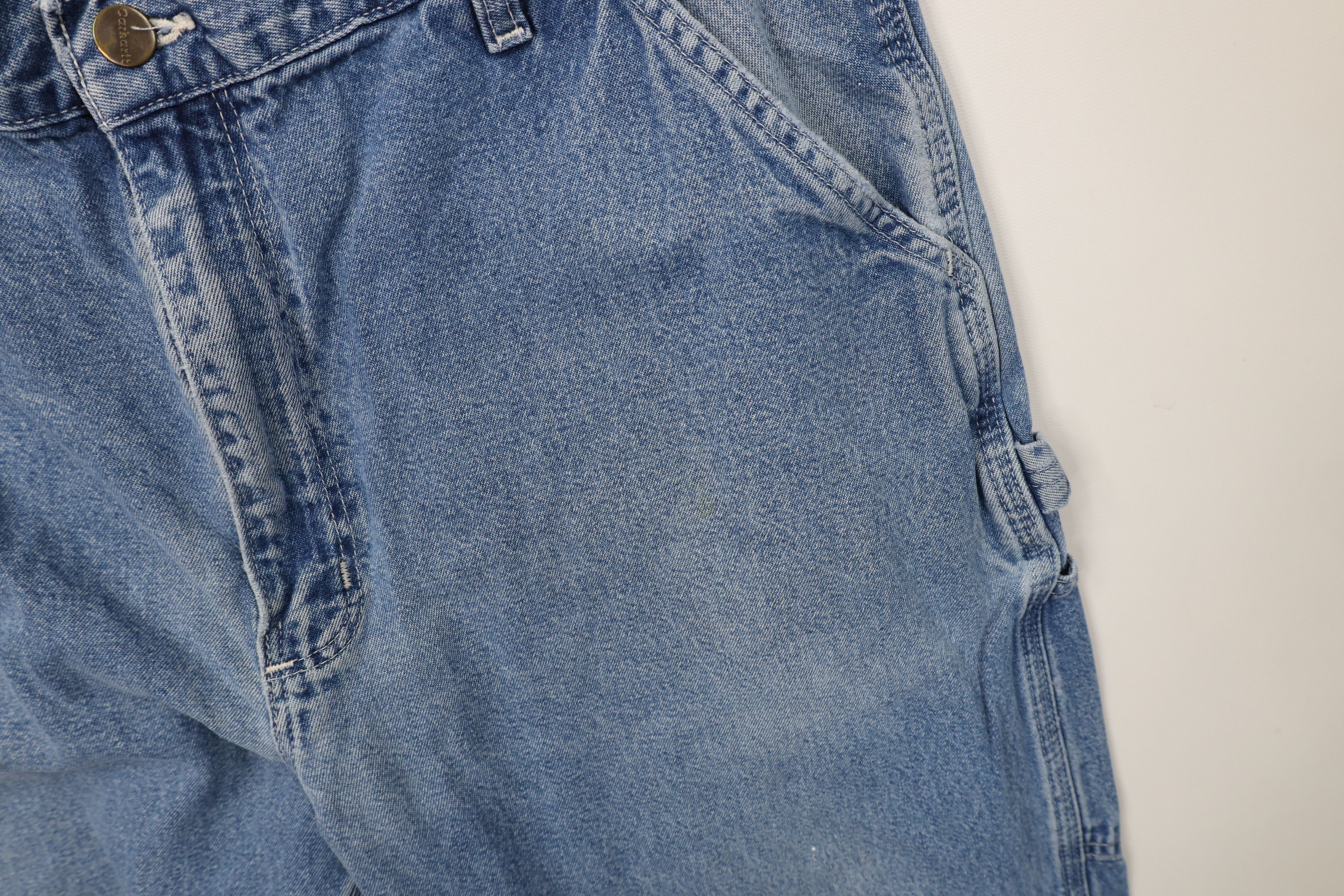 Carhartt Vintage Y2K Carhartt Wide Leg Dungaree Denim Jeans Blue Size US 38 / EU 54 - 8 Thumbnail