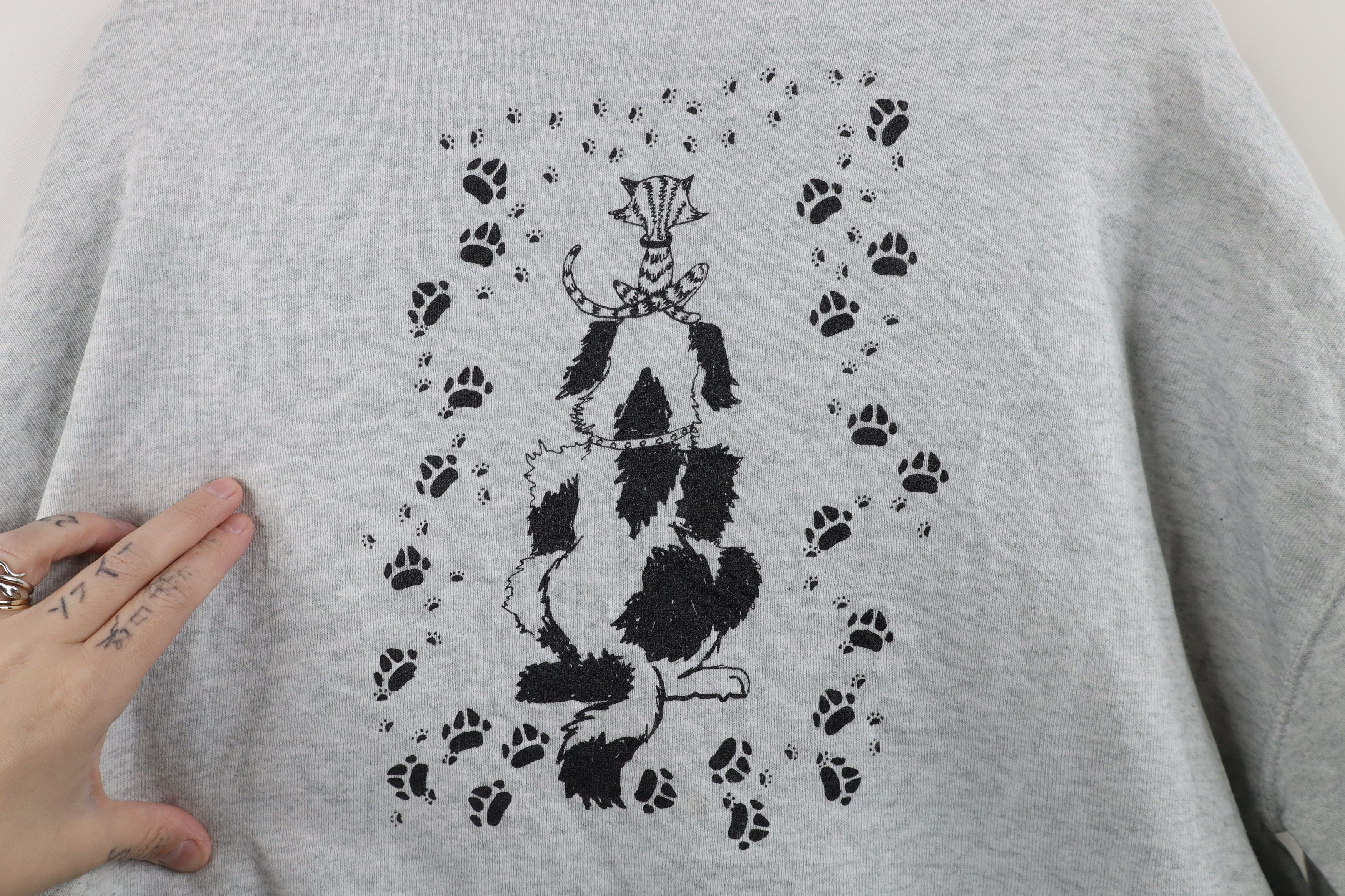 Vintage Vintage 90s Streetwear Humane Society Cat Dog Sweatshirt Size US XL / EU 56 / 4 - 12 Thumbnail