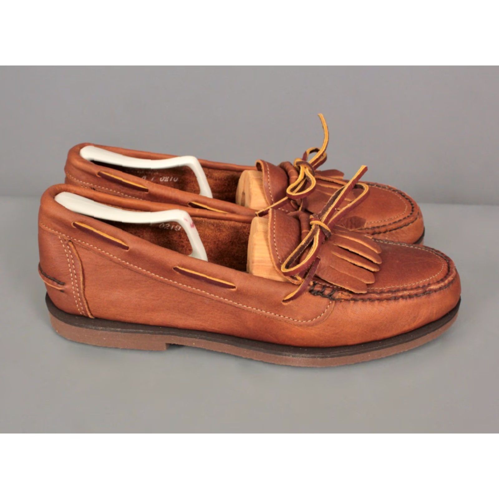 Vintage Gokey Moccasins - Men’s Leather Camp Kiltie Slippers Sz 10 D, Brown, Original Vintage Condition Size ONE SIZE - 5 Thumbnail