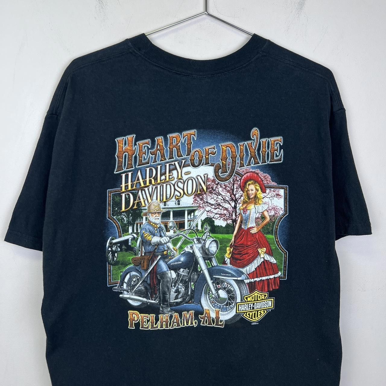 Harley Davidson Harley-Davidson 'Heart of Dixie' Vintage Tee - Pelham, AL Size US L / EU 52-54 / 3 - 3 Thumbnail