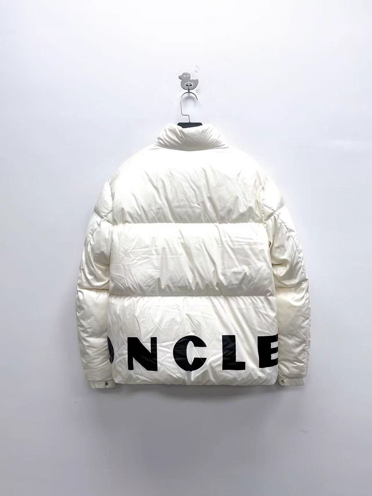 Moncler Moncler x Friesian White Logo Oversized Zip-Front Down Size XXL / US 16-18 / IT 52-54 - 2 Thumbnail