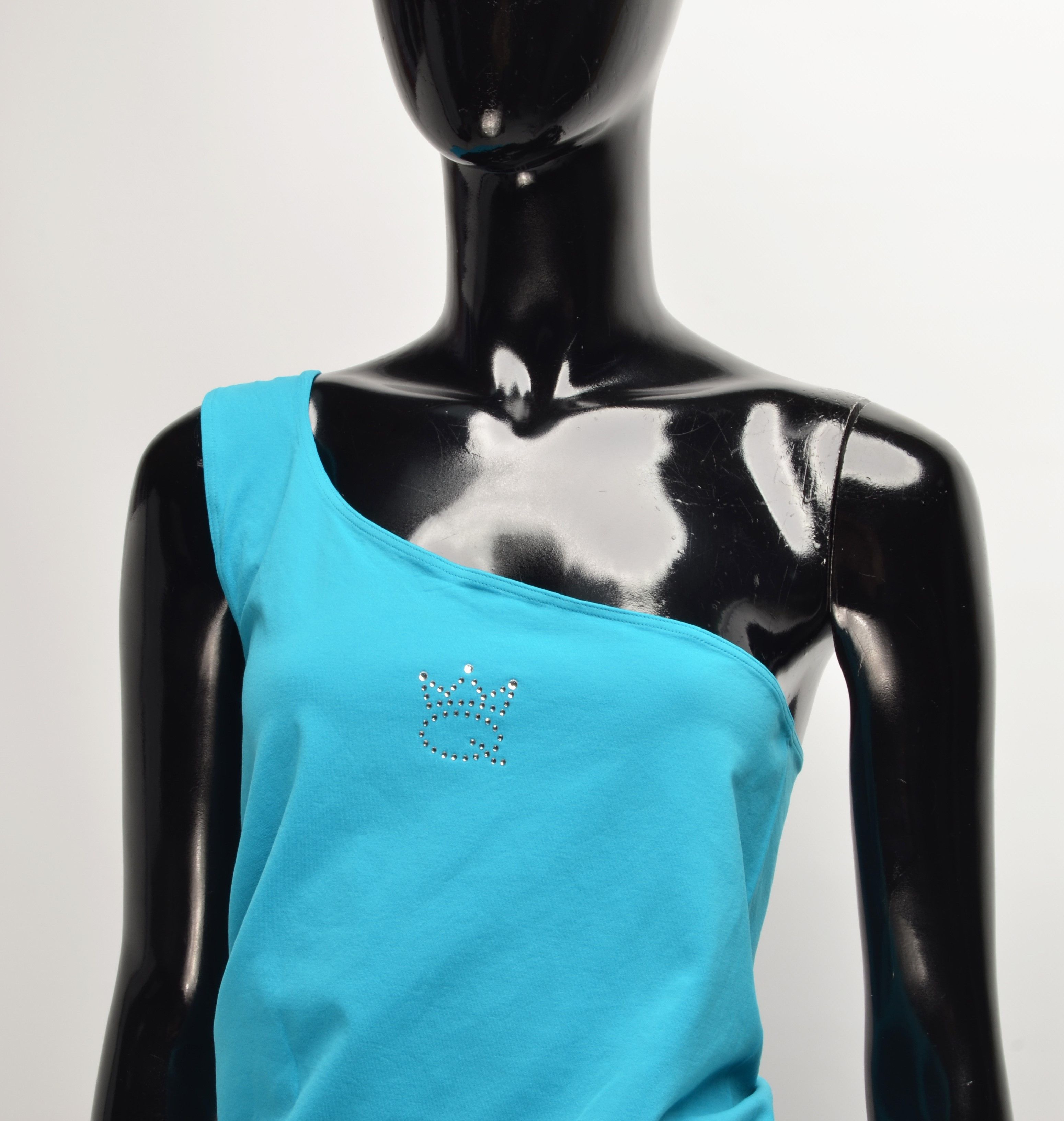 Vintage Save the Queen Y2K One Shoulder Top Size L / US 10 / IT 46 - 2 Thumbnail
