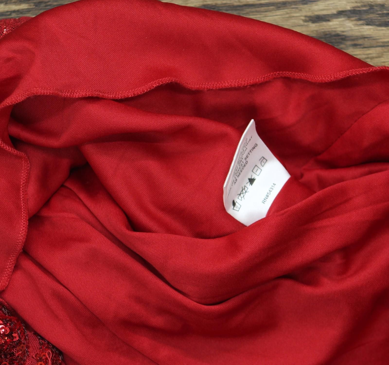 Other New B. Darlin Sequin Bodycon Mini Dress 8kjt909 Red 7/8 Size M / US 6-8 / IT 42-44 - 4 Thumbnail