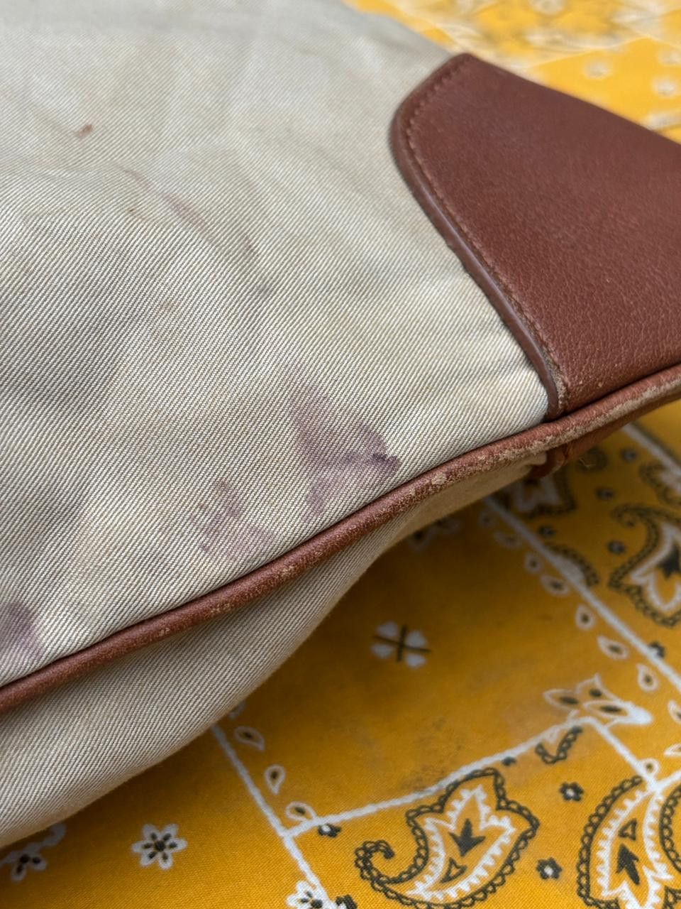Burberry Vintage BURBERRY Embroidered Tote Bag Leather mix Canvas Size ONE SIZE - 9 Thumbnail