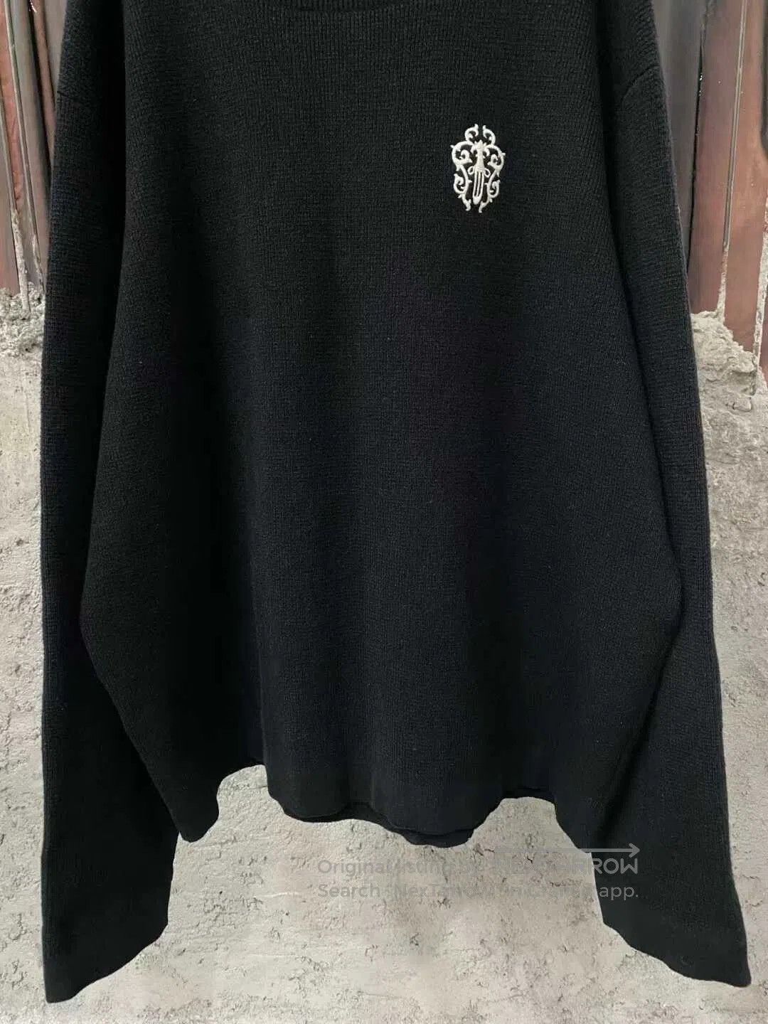 Chrome Hearts black cashmere sword sweater by chrome hearts. Size US XL / EU 56 / 4 - 4 Thumbnail